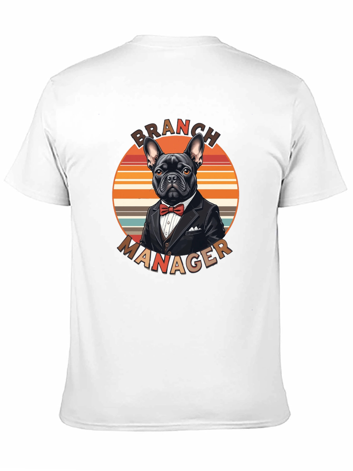 Camiseta Branch Manager Diseño Bulldog Francés Elegante