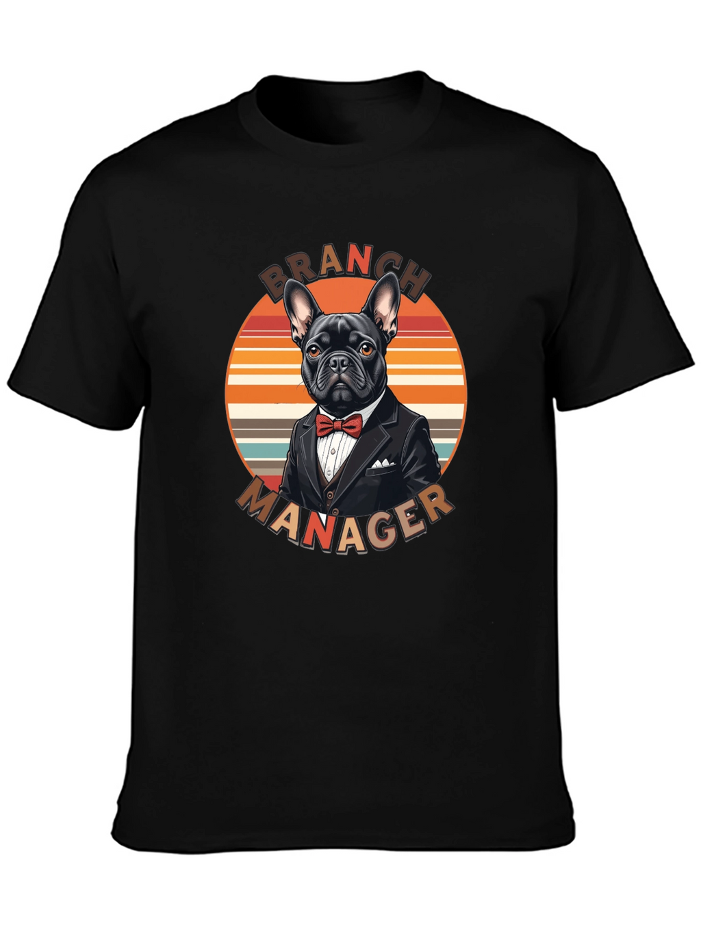 Camiseta Branch Manager Diseño Bulldog Francés Elegante