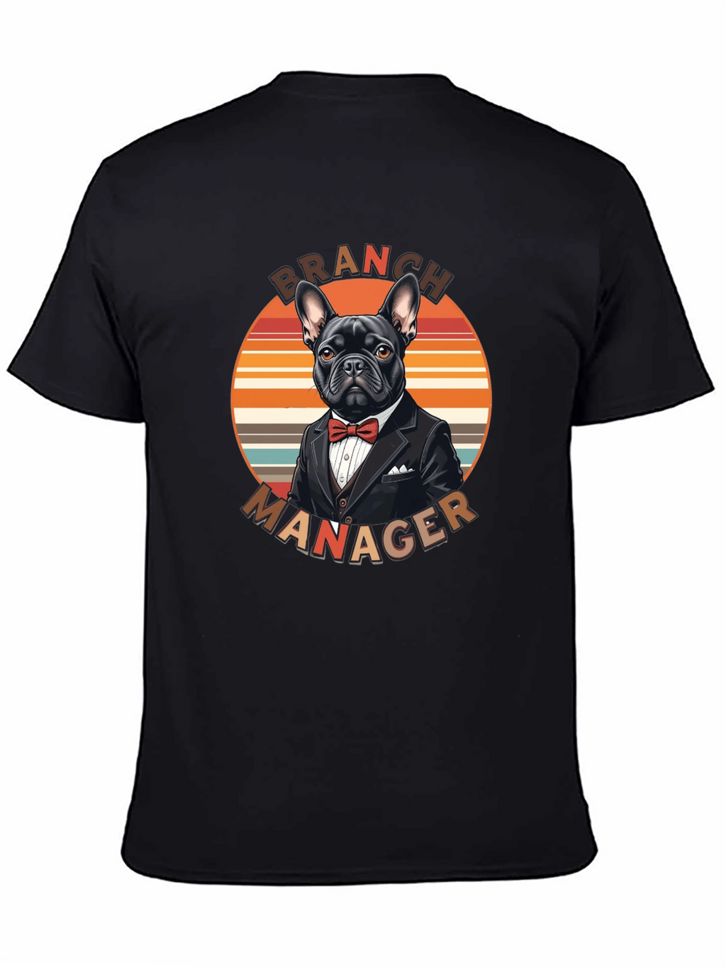 Camiseta Branch Manager Diseño Bulldog Francés Elegante