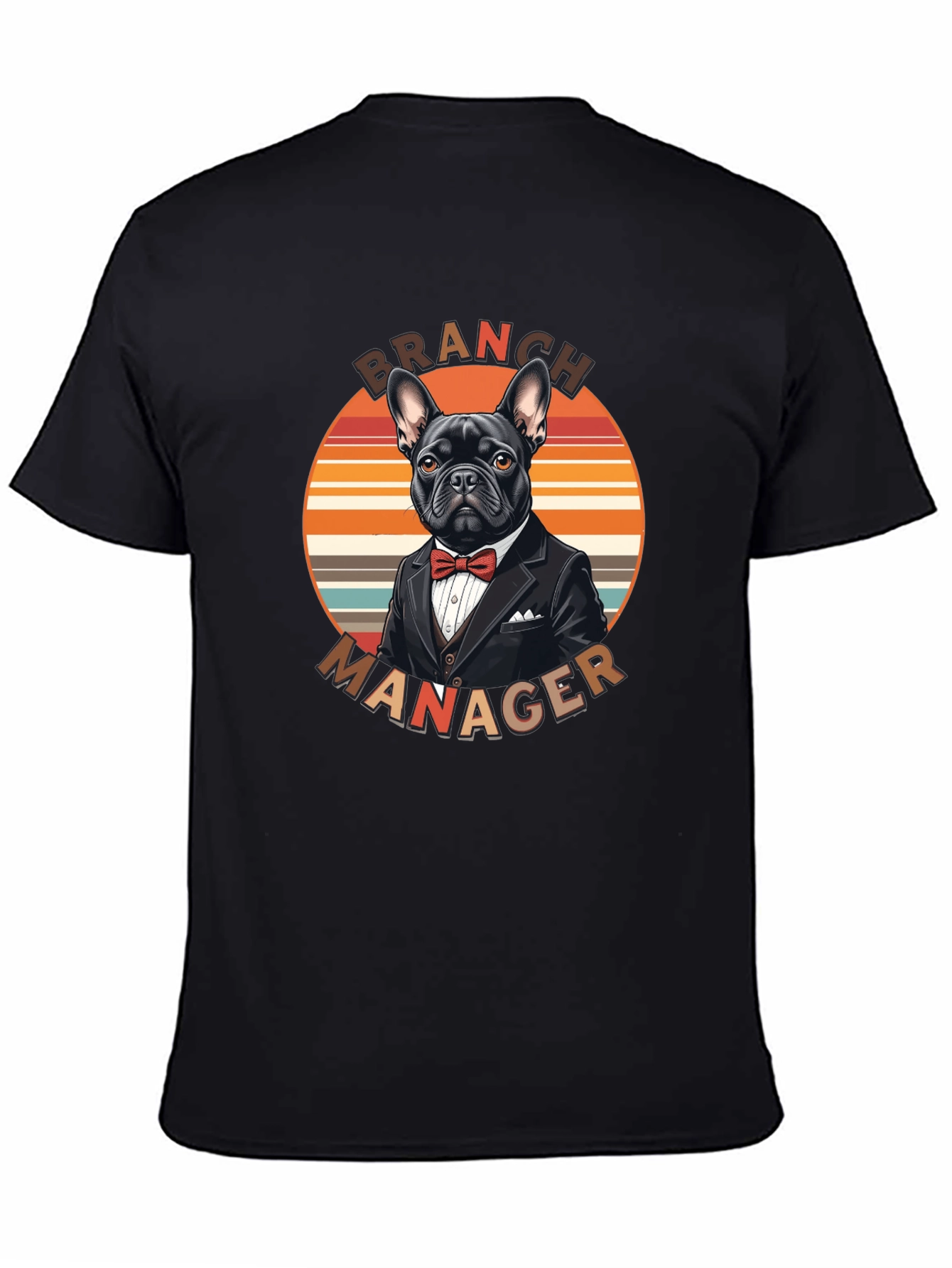Camiseta Branch Manager Diseño Bulldog Francés Elegante