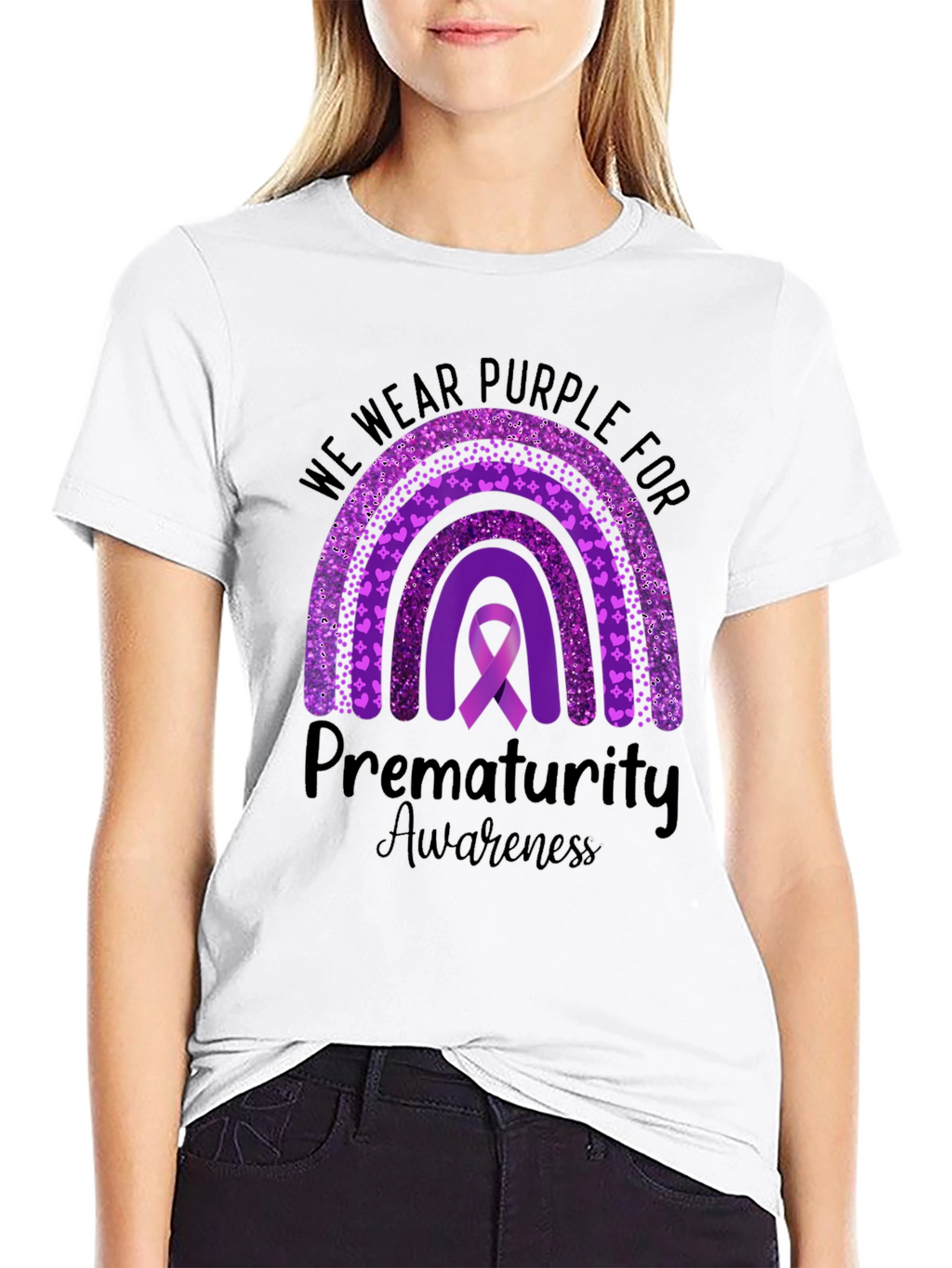 Camiseta Morada Conciencia Prematuridad