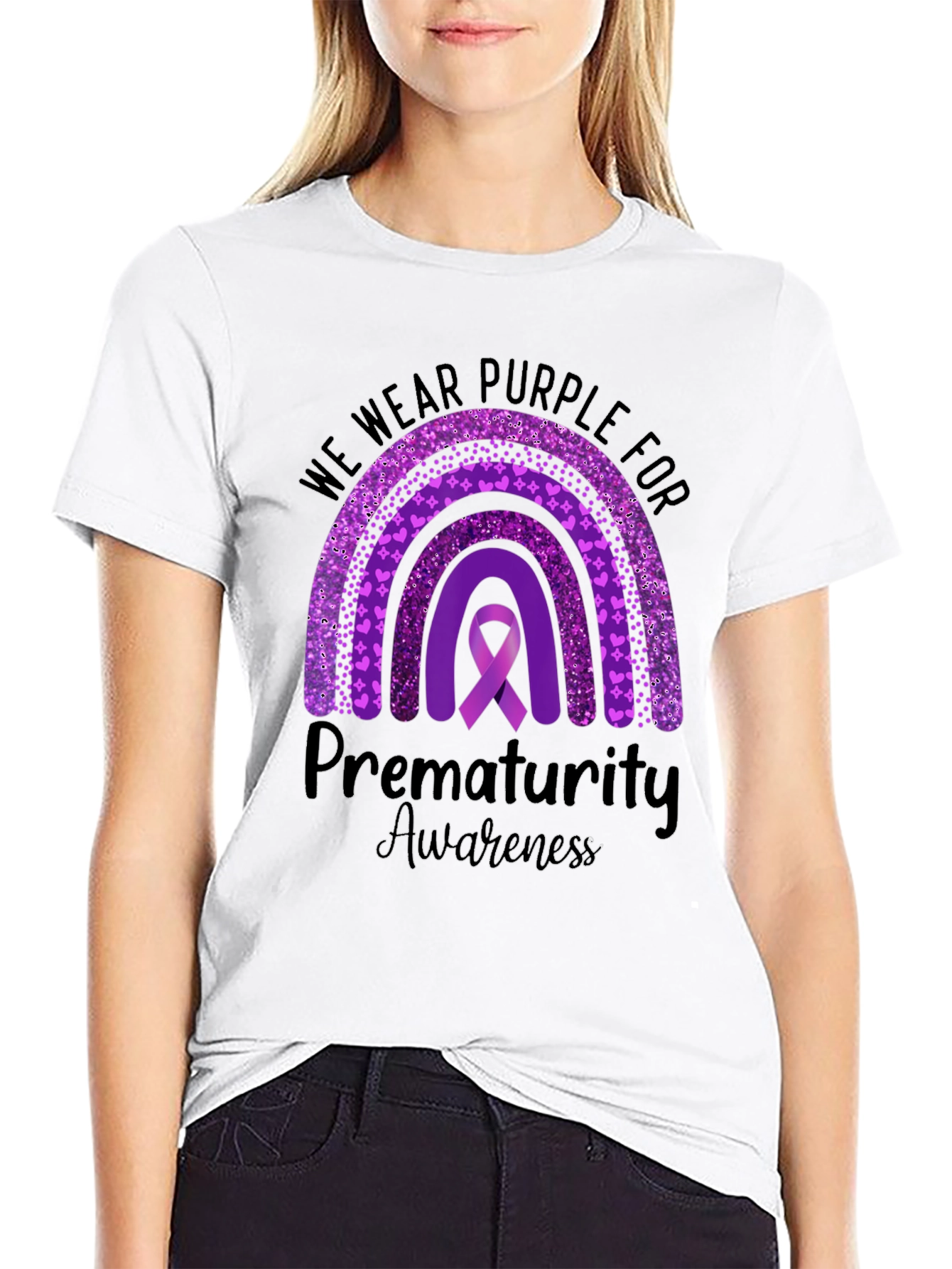Camiseta Morada Conciencia Prematuridad