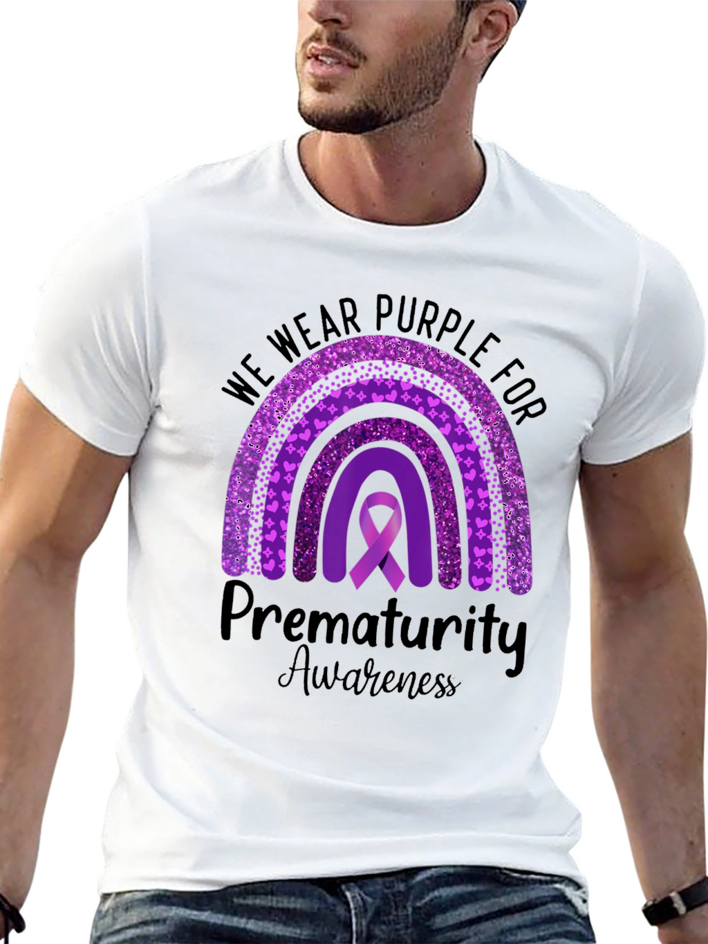 Camiseta Morada Conciencia Prematuridad