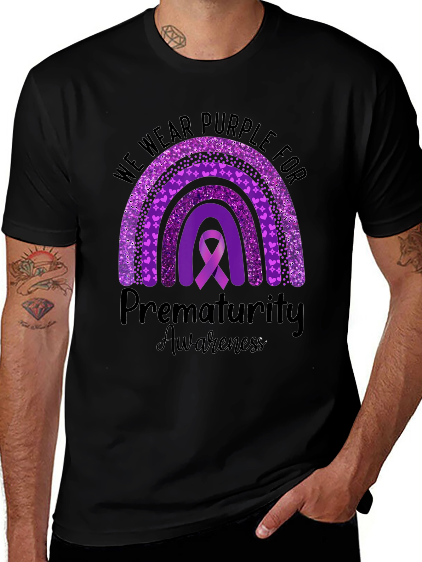 Camiseta Morada Conciencia Prematuridad