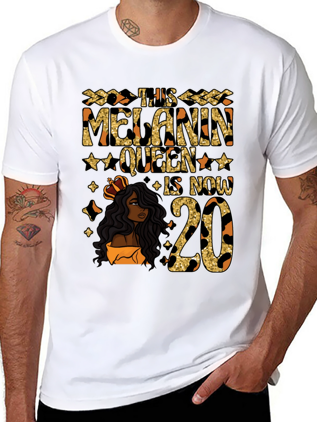 Camiseta Melanin Queen 20 Aniversario