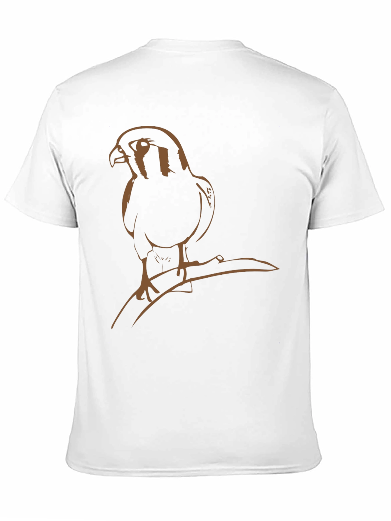 Camiseta Negra con Diseño de Halcón