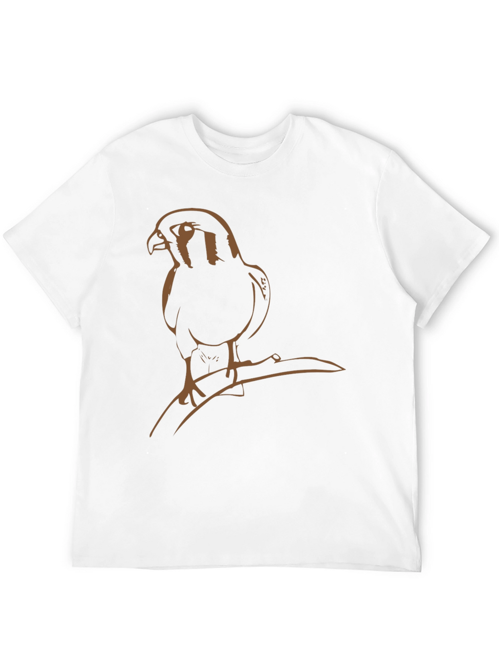 Camiseta Negra con Diseño de Halcón