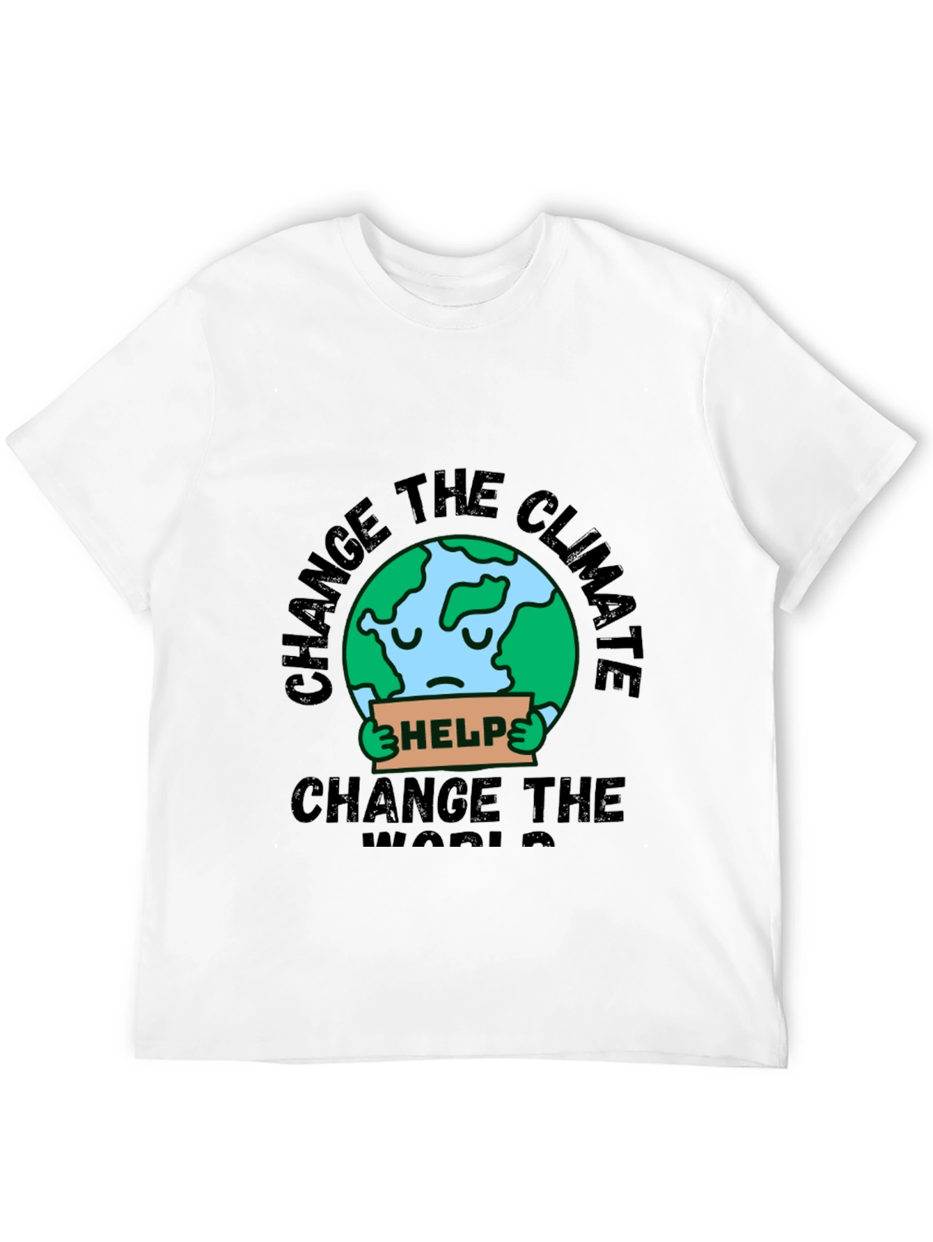 Camiseta Negra - Change the Climate Change the World