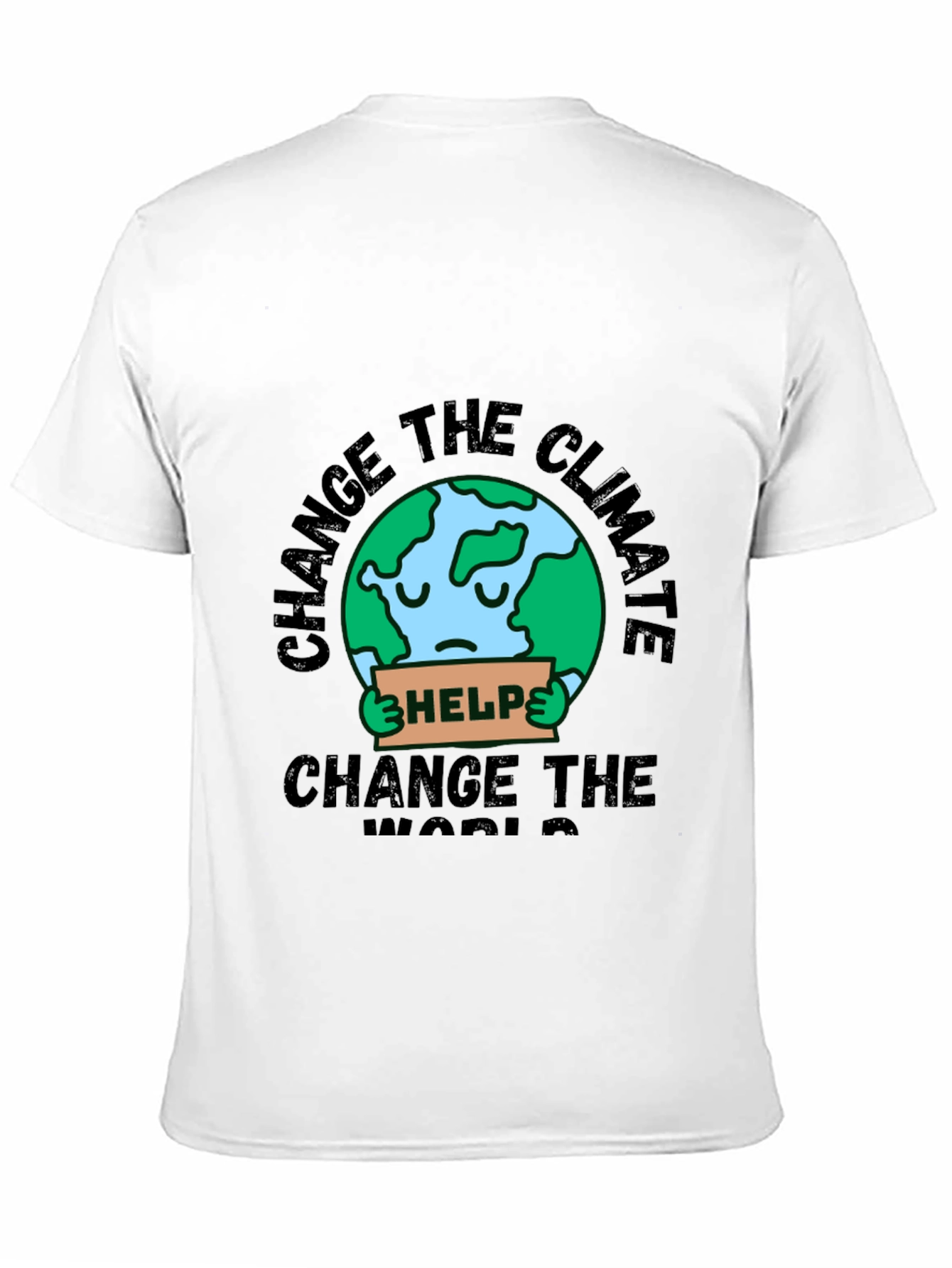 Camiseta Negra - Change the Climate Change the World