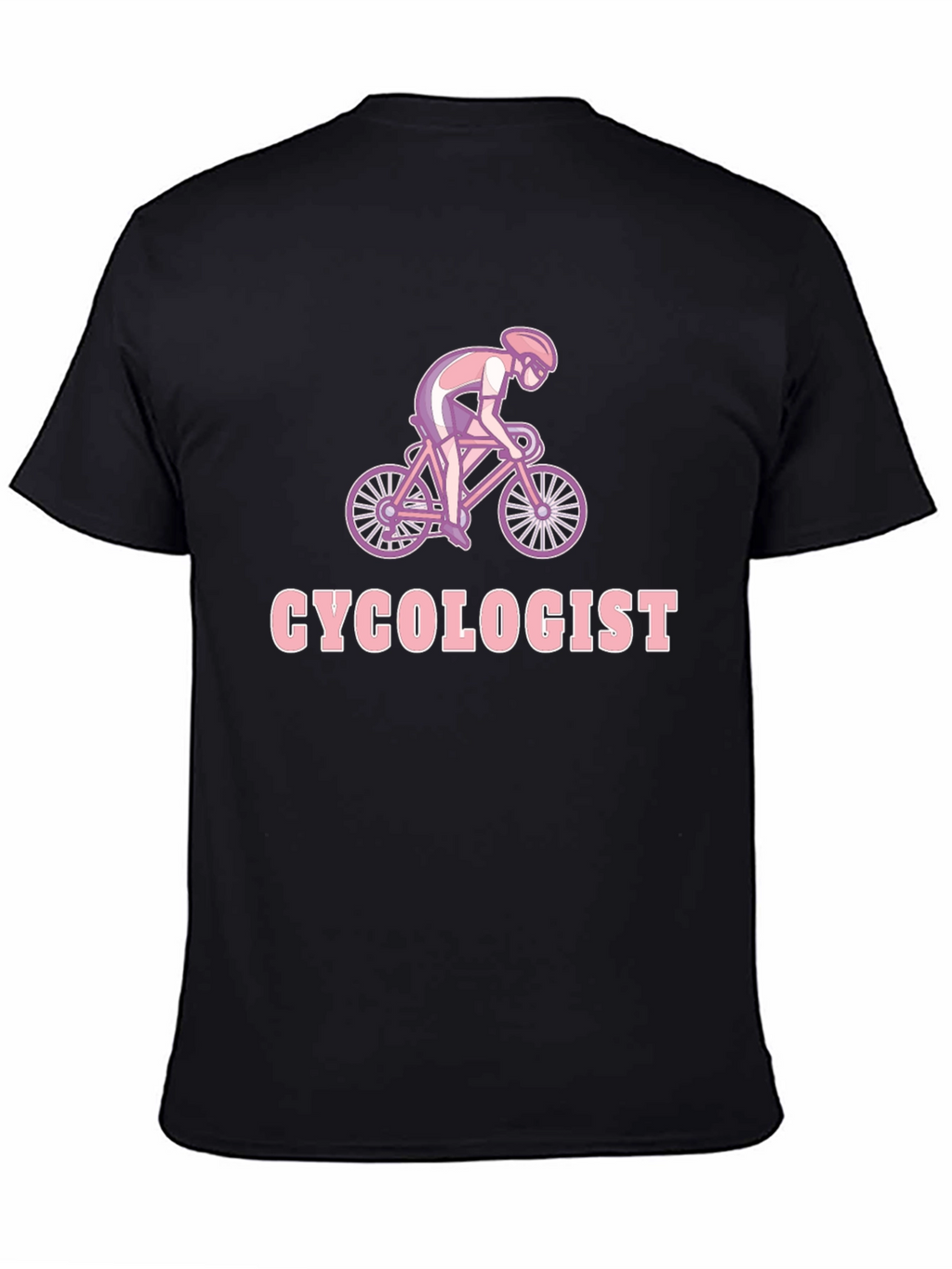 Camiseta Negra Ciclólogo para Amantes del Ciclismo