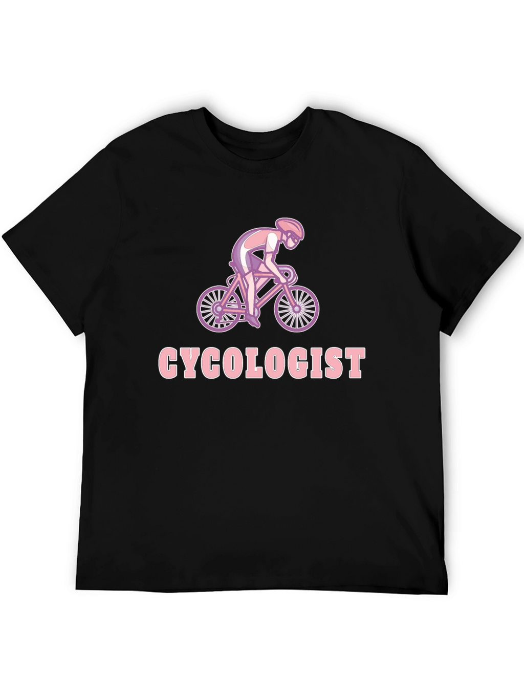Camiseta Negra Ciclólogo para Amantes del Ciclismo