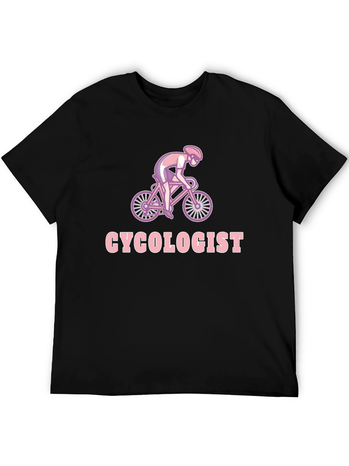 Camiseta Negra Ciclólogo para Amantes del Ciclismo