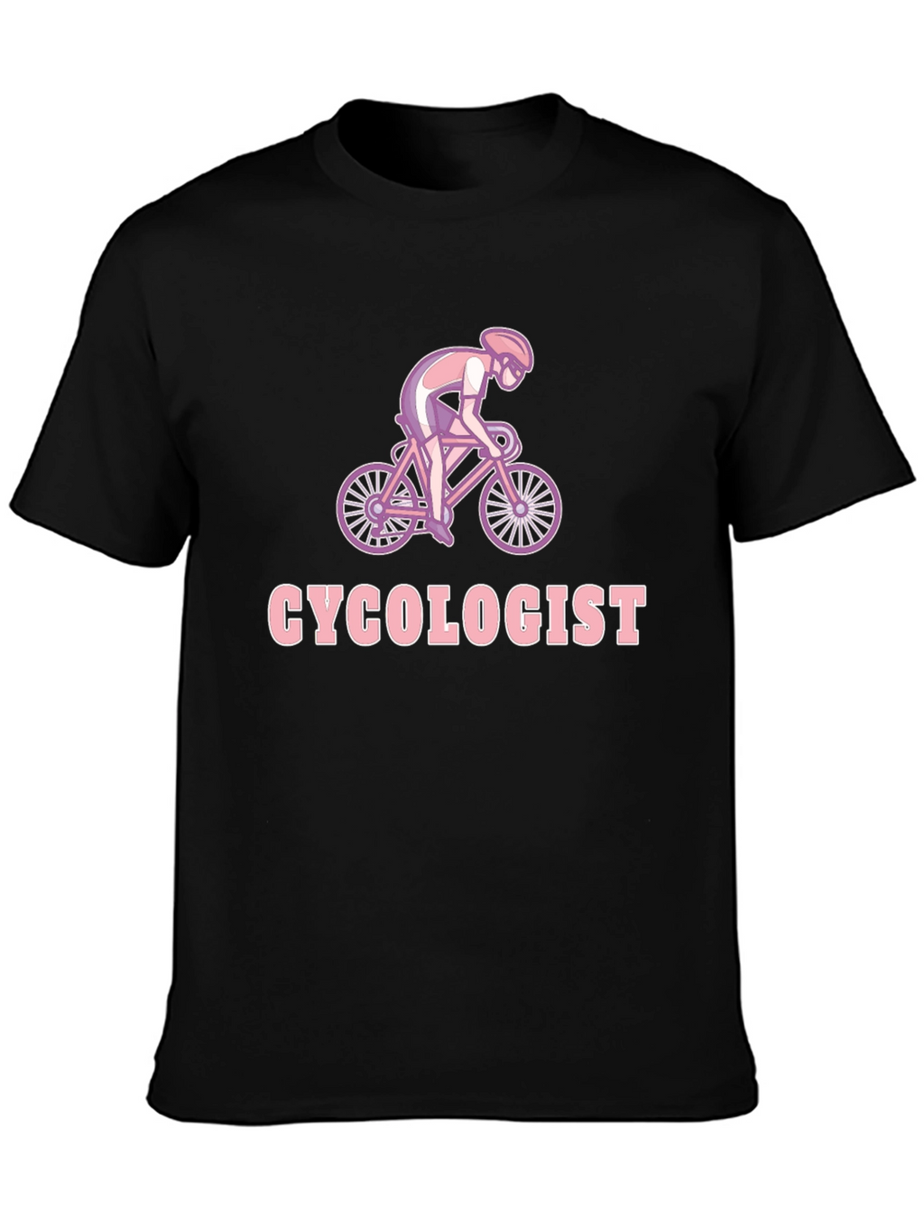 Camiseta Negra Ciclólogo para Amantes del Ciclismo