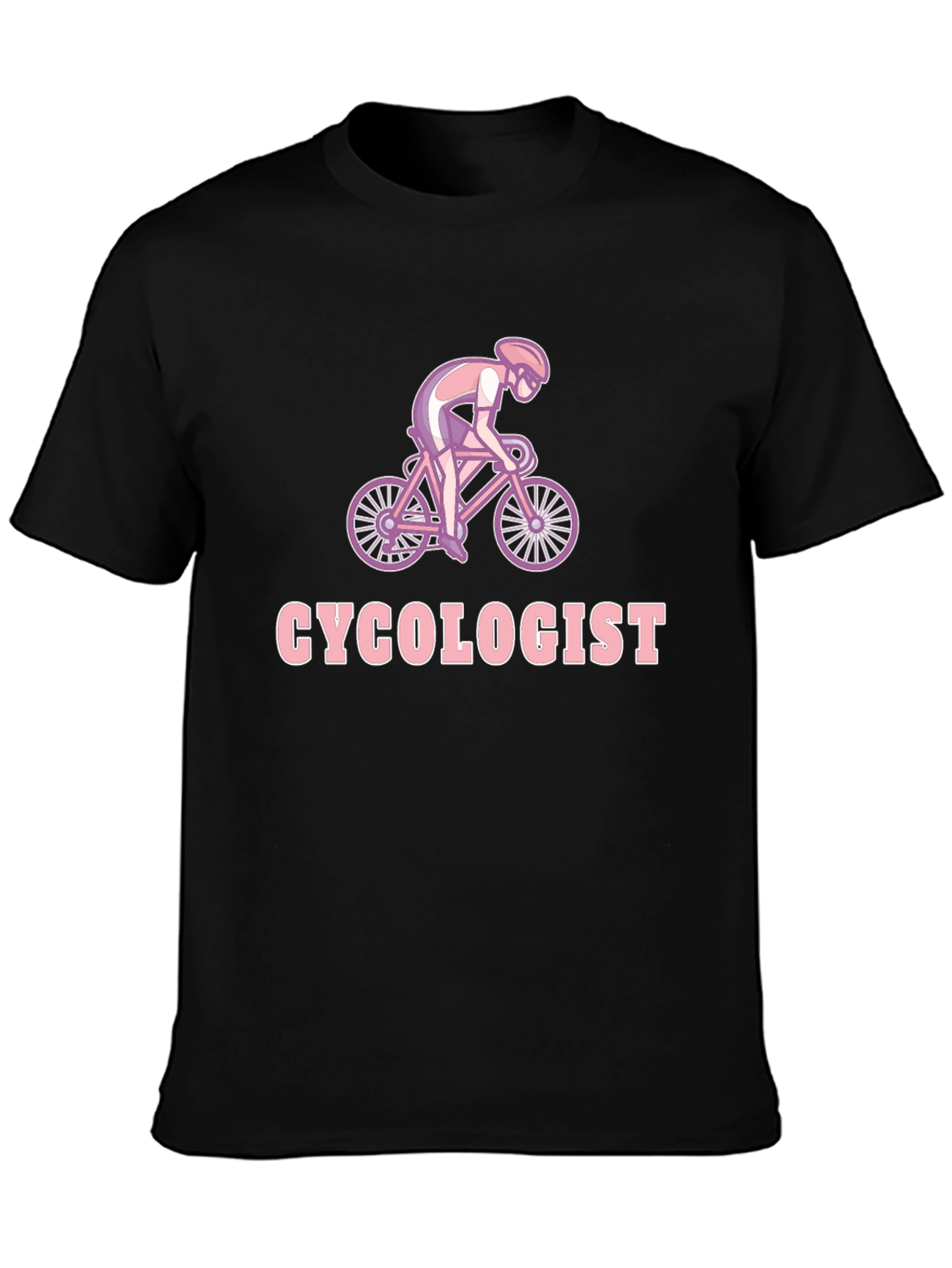 Camiseta Negra Ciclólogo para Amantes del Ciclismo