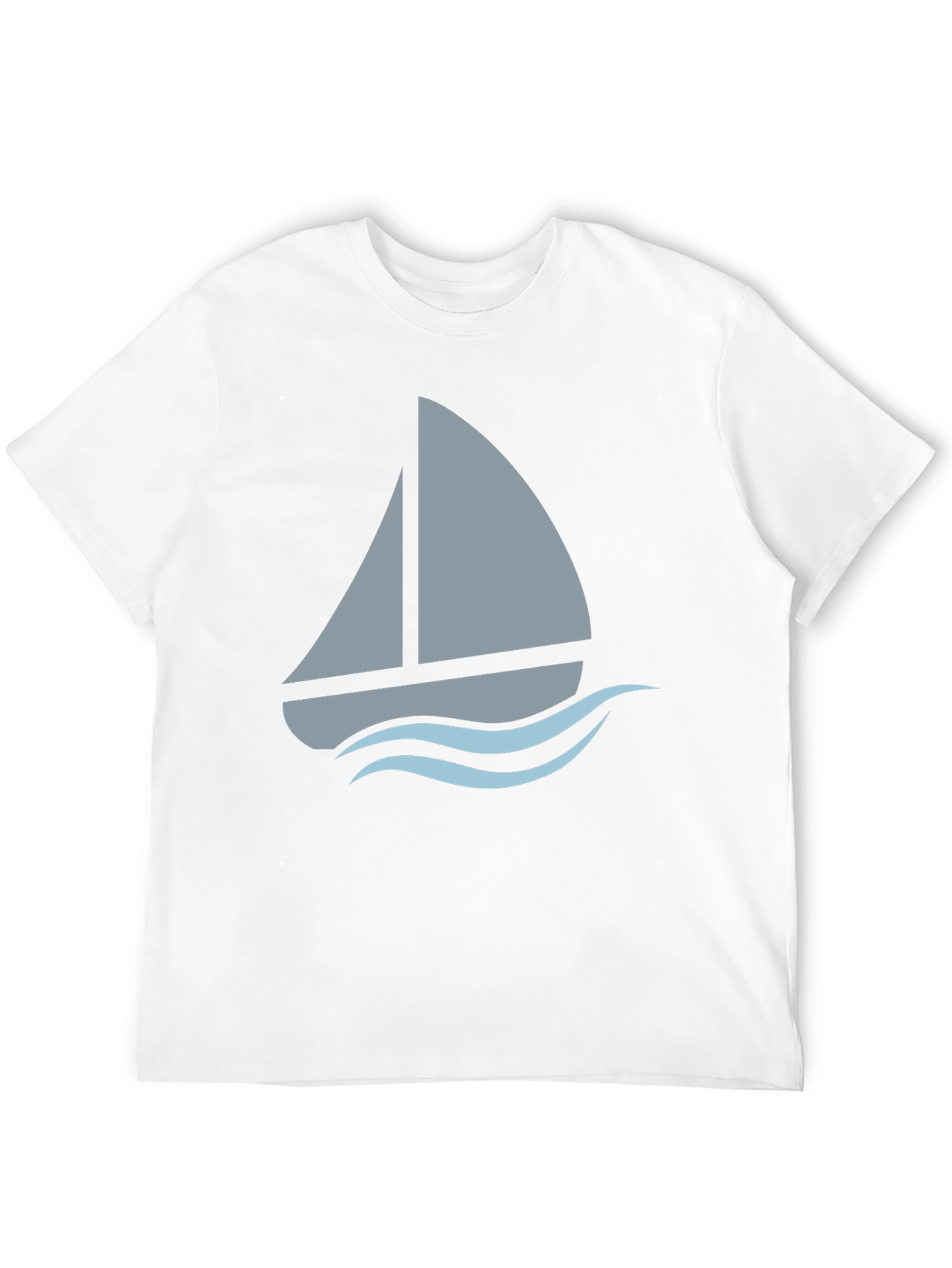 Camiseta Negra con Diseño de Barco a Vela