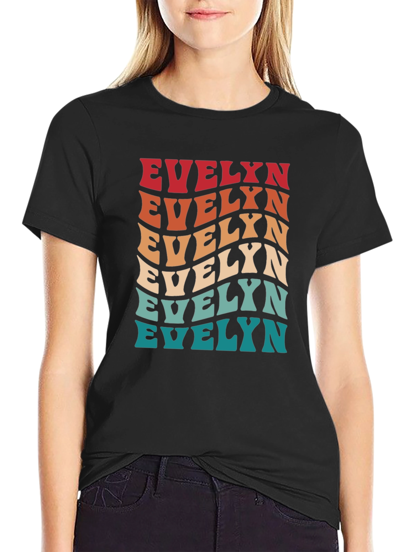 Camiseta Evelyn Retro Ondas Vintage