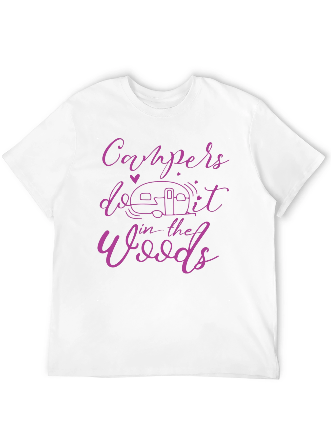 Camiseta Negra Campers Do It In The Woods