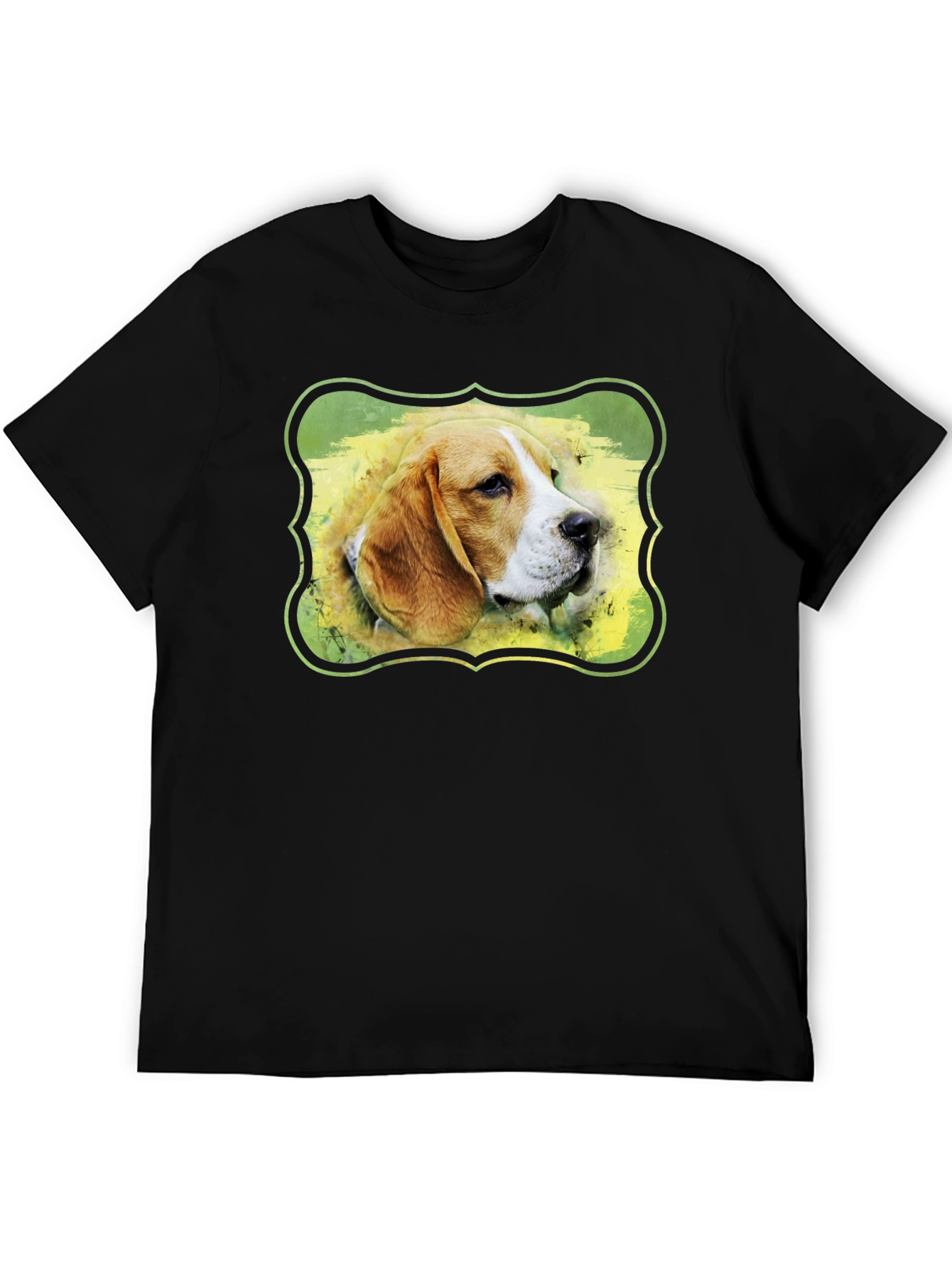 Camiseta Negra con Diseño de Beagle