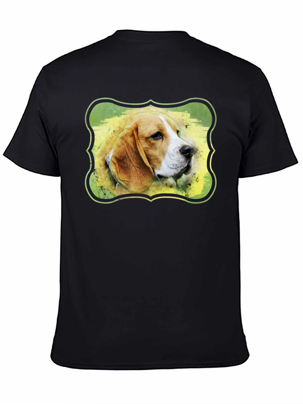 Camiseta Negra con Diseño de Beagle