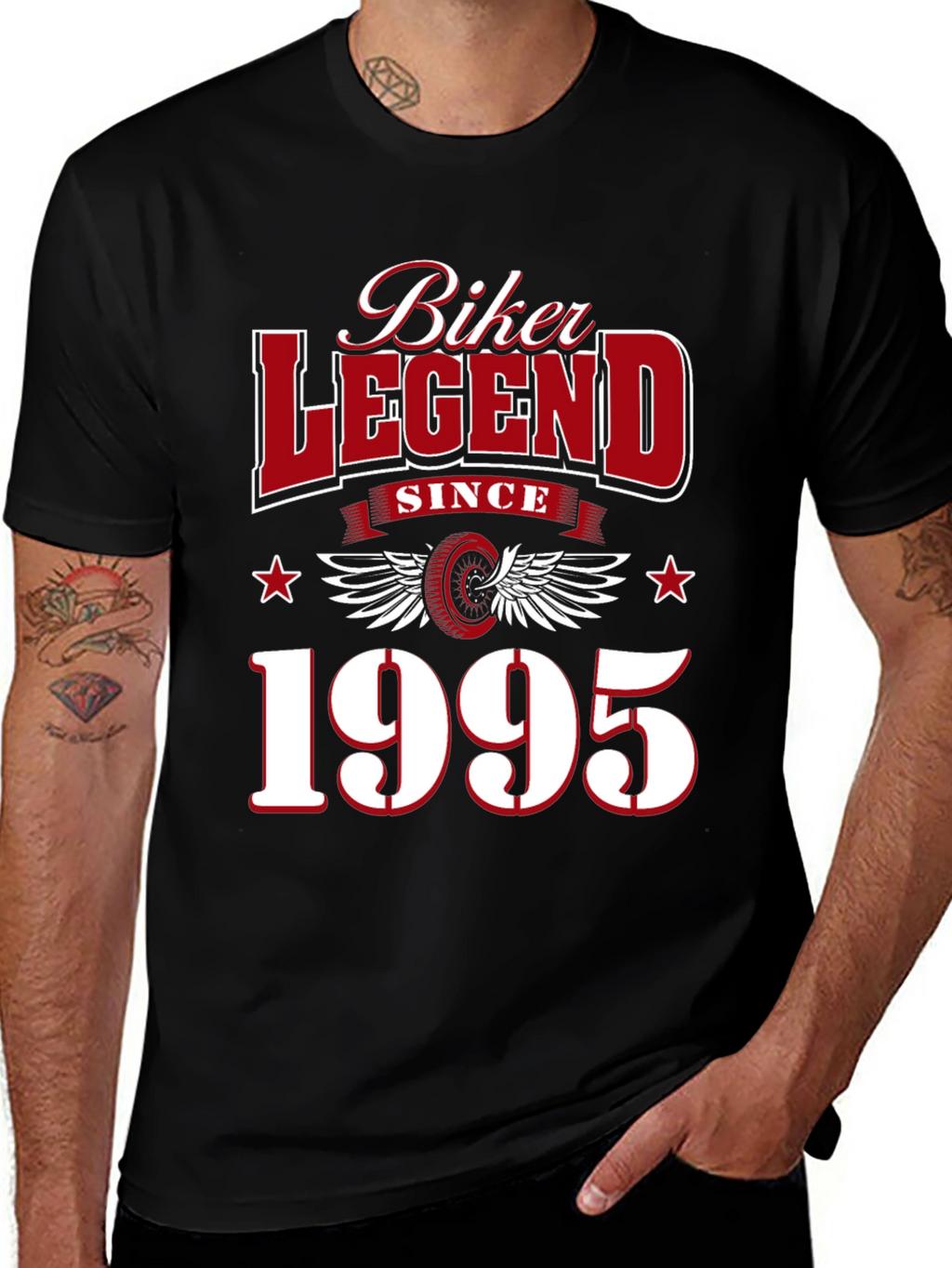 Camiseta Negra Biker Legend Since 1995