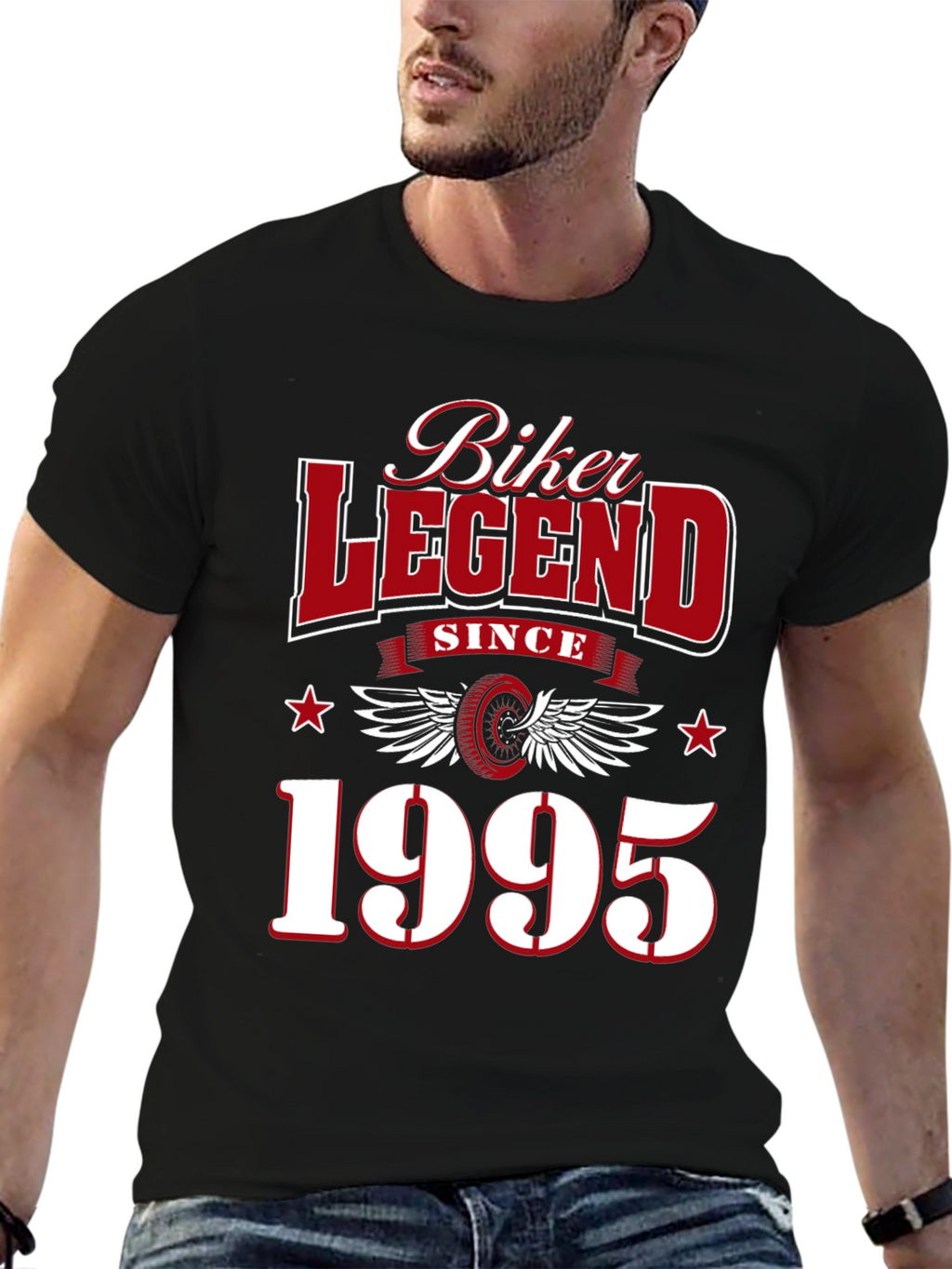 Camiseta Negra Biker Legend Since 1995