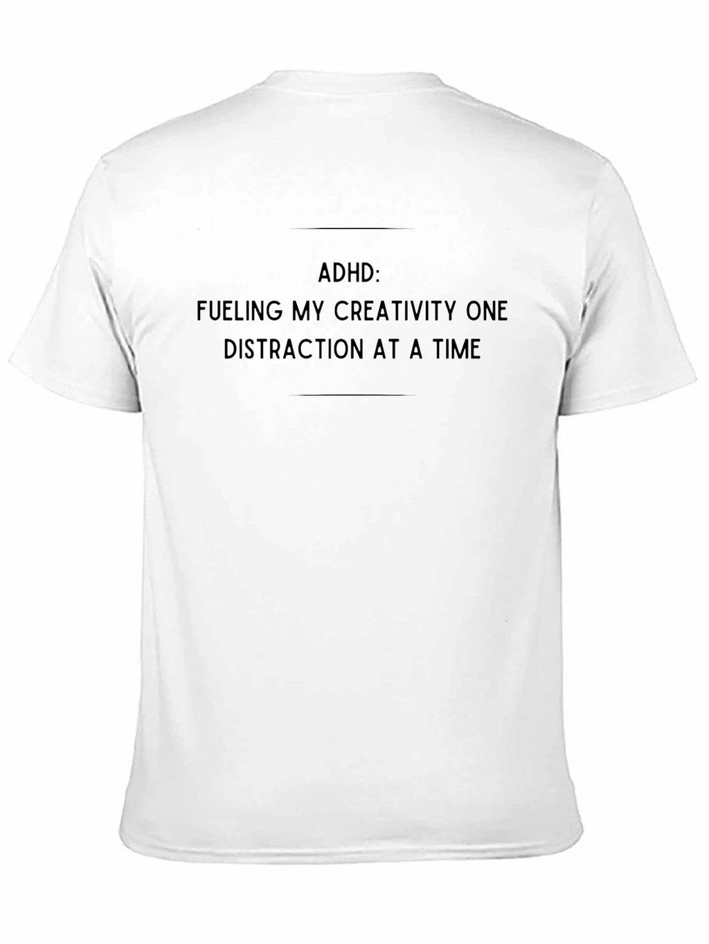 Camiseta Negra ADHD Creatividad
