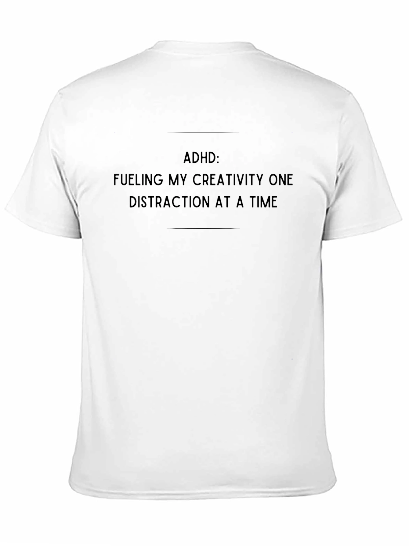 Camiseta Negra ADHD Creatividad
