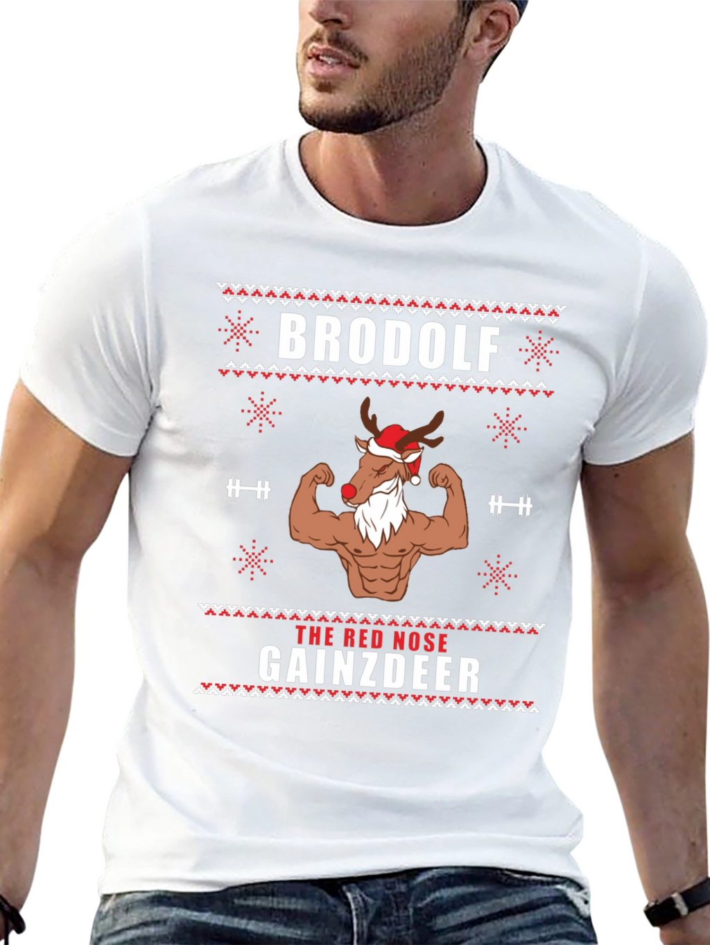 Camiseta Navideña Brodolf Gainzdeer