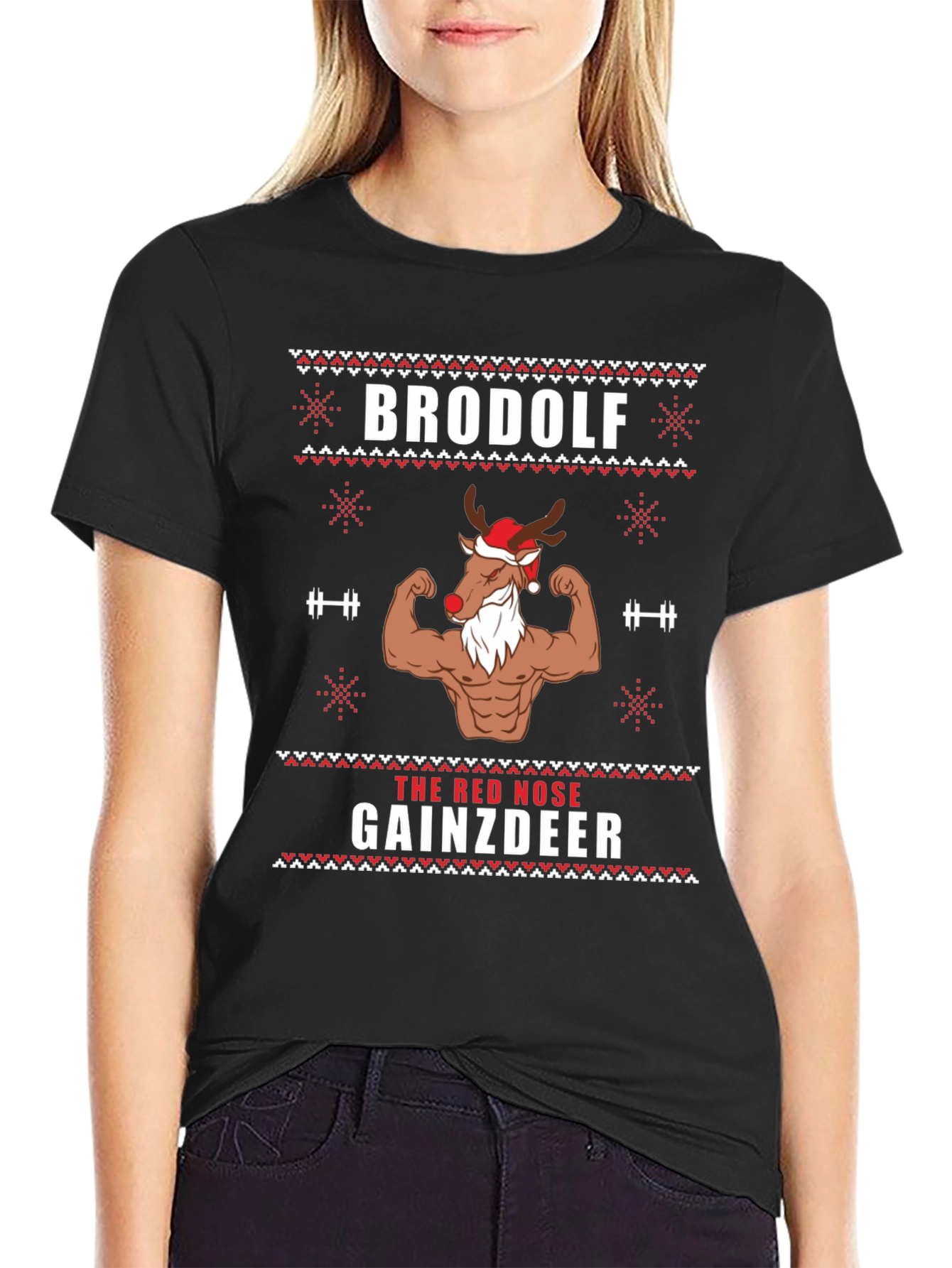 Camiseta Navideña Brodolf Gainzdeer