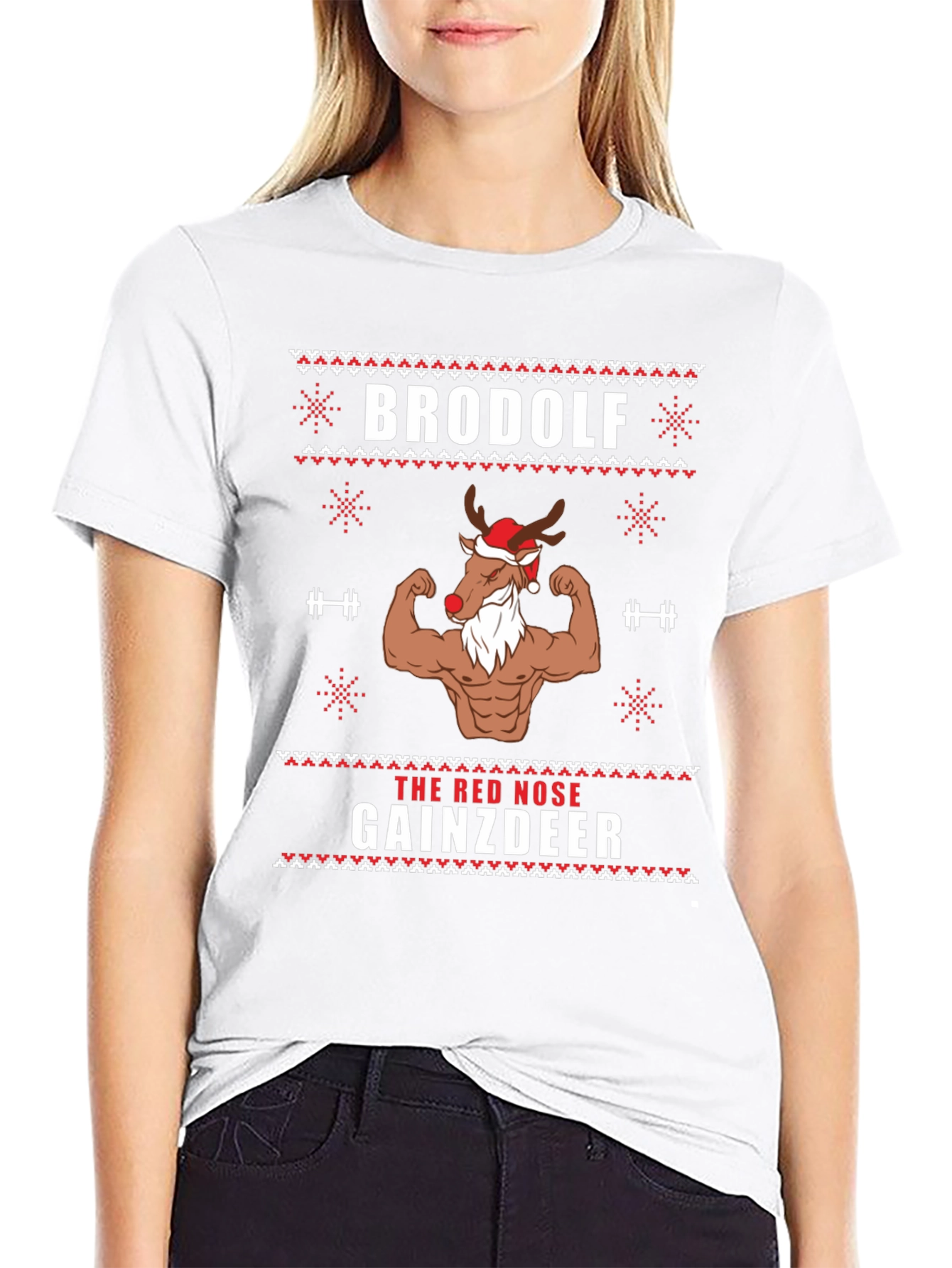 Camiseta Navideña Brodolf Gainzdeer