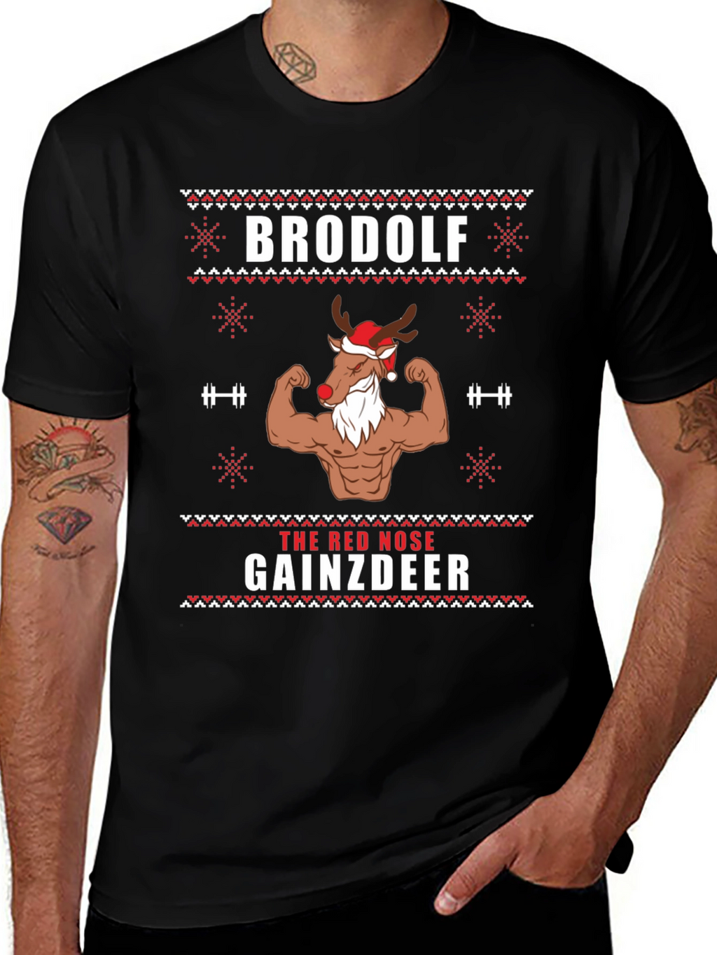 Camiseta Navideña Brodolf Gainzdeer