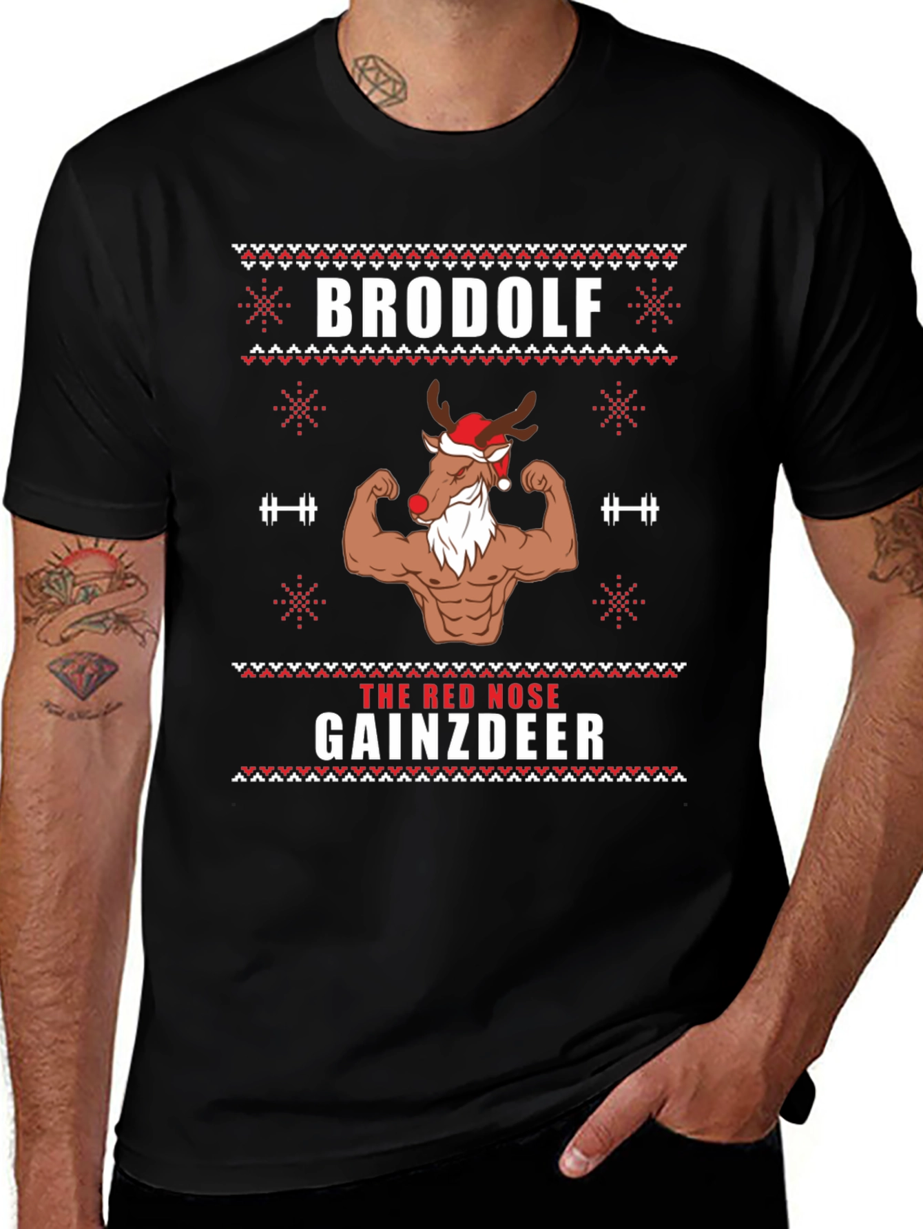 Camiseta Navideña Brodolf Gainzdeer