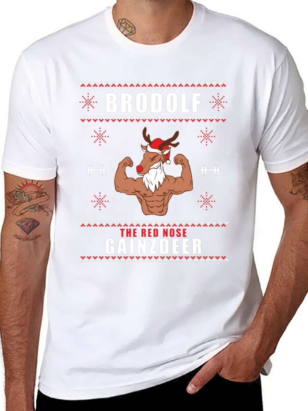 Camiseta Navideña Brodolf Gainzdeer