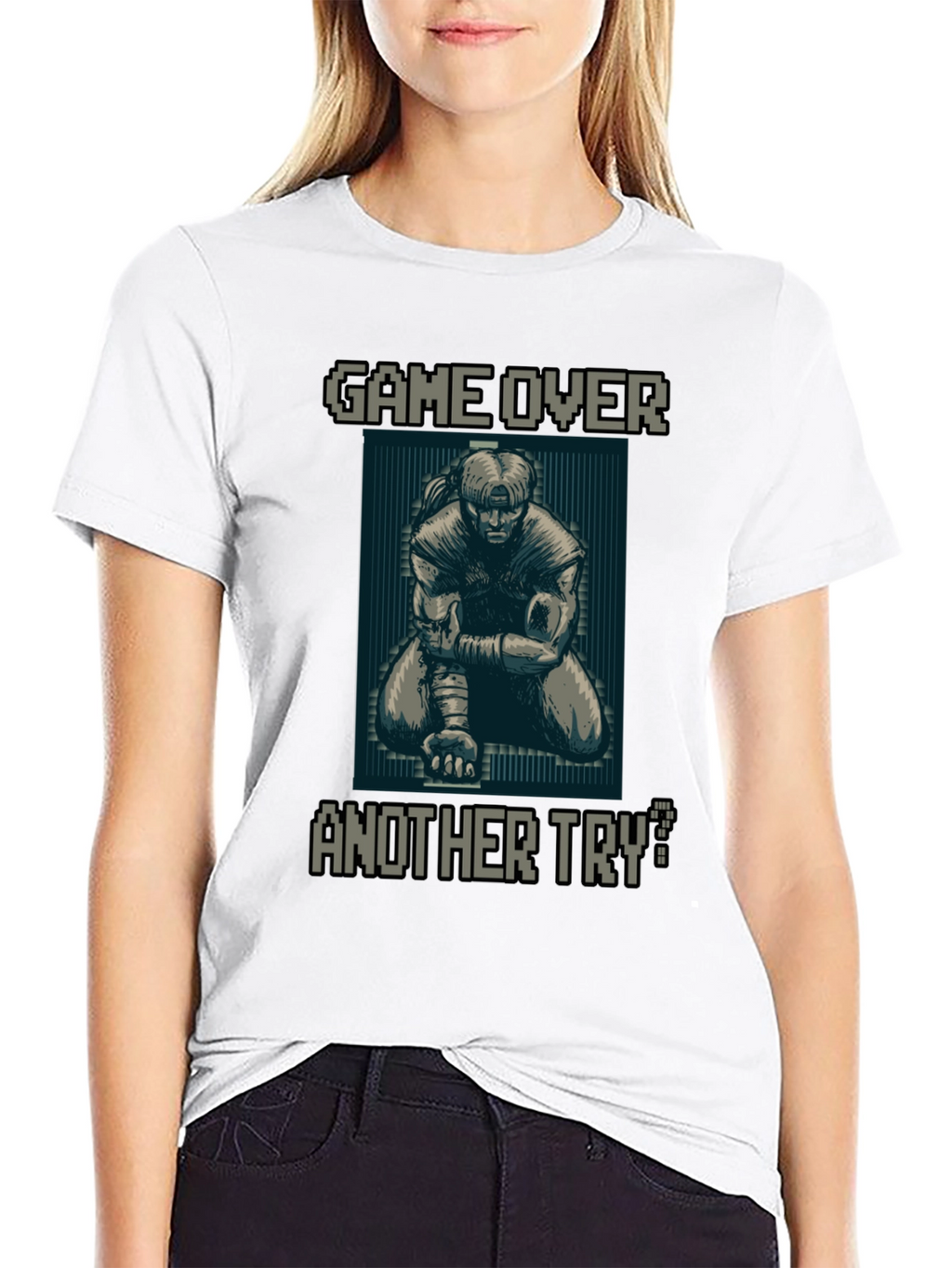 Camiseta Game Over Another Try? Retro