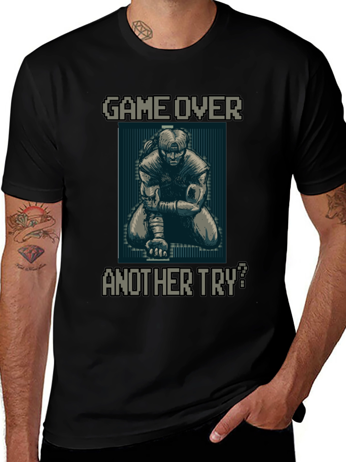 Camiseta Game Over Another Try? Retro