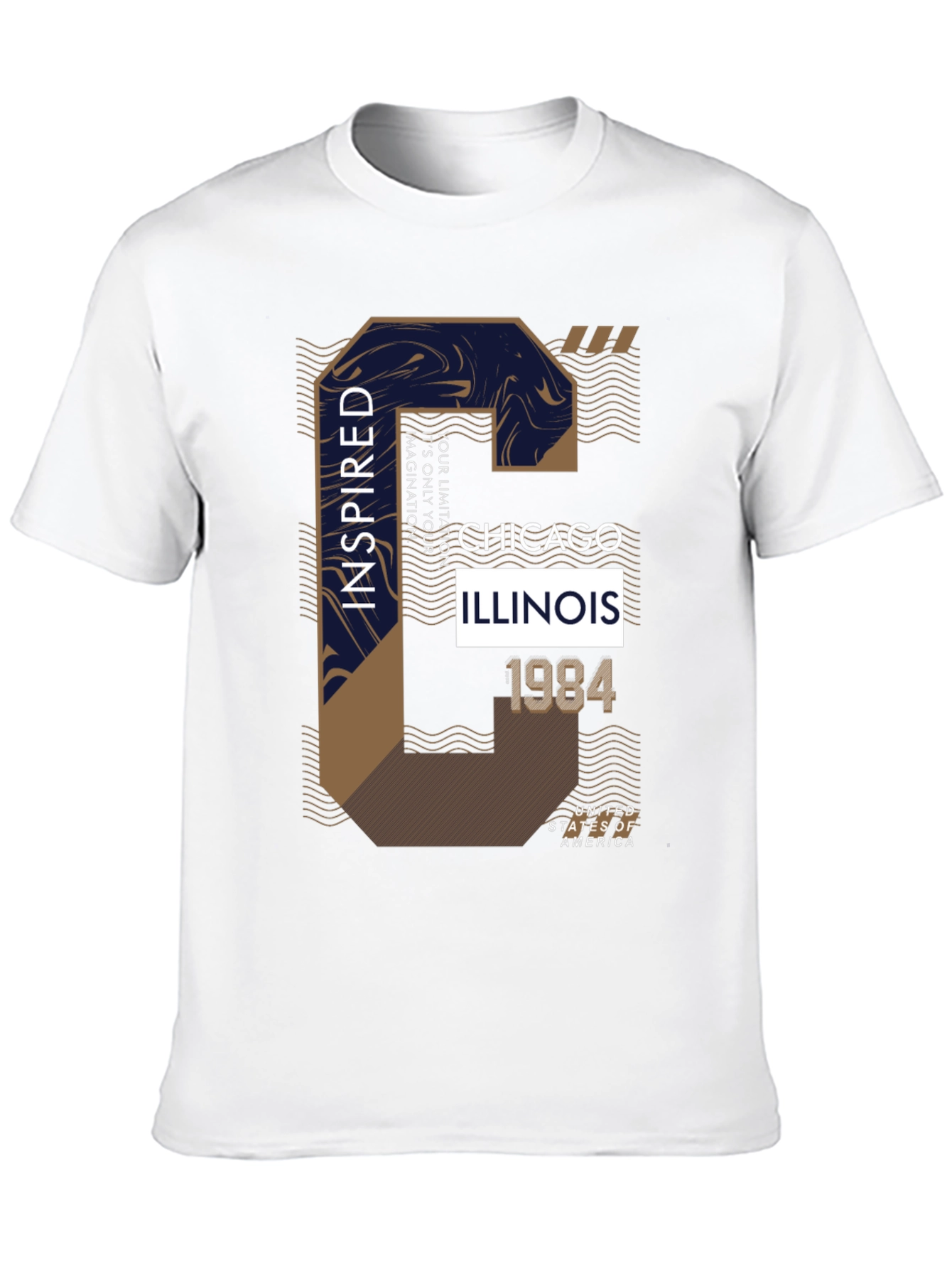Camiseta Negra con Diseño Chicago Inspired 1984