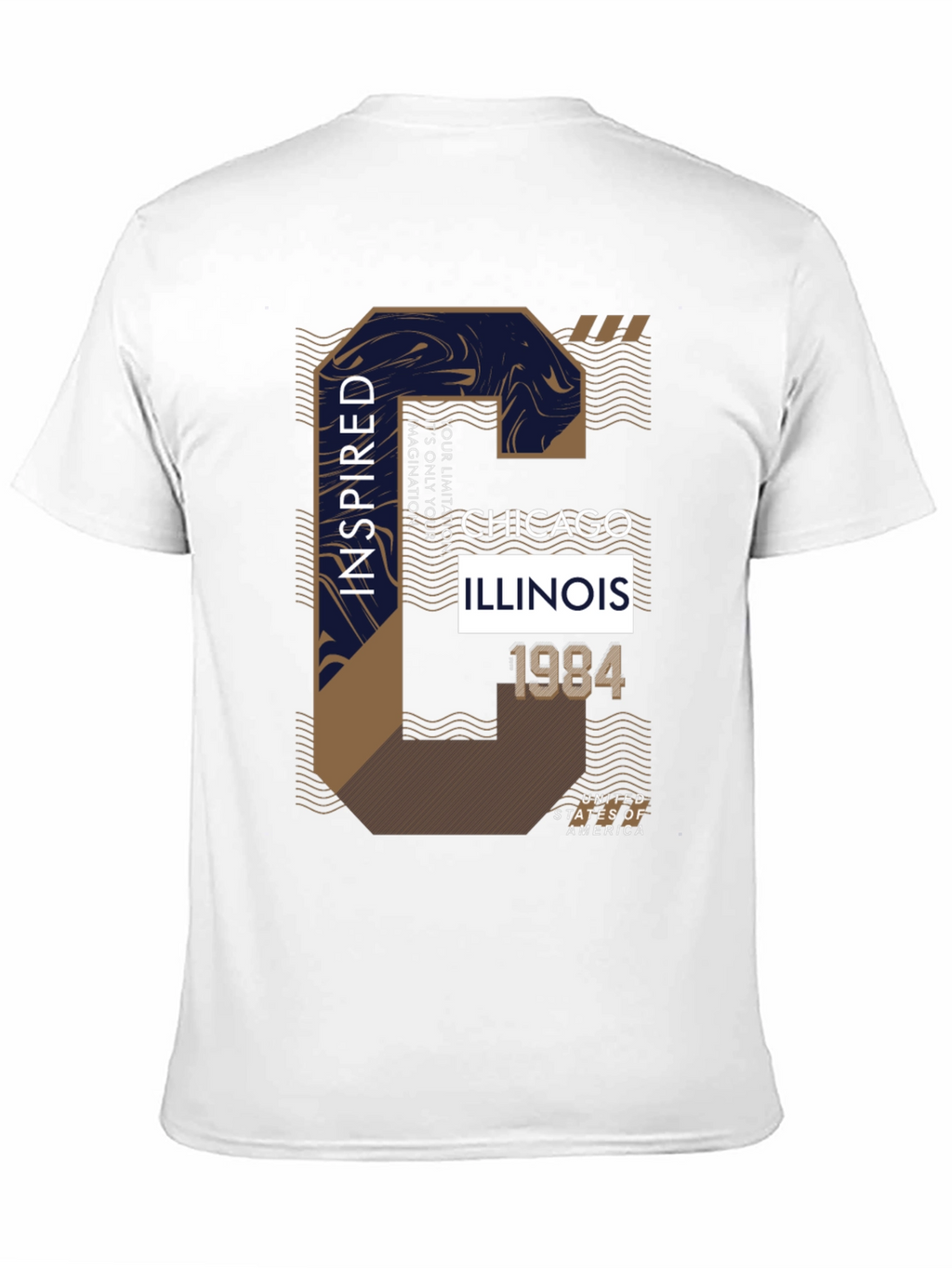 Camiseta Negra con Diseño Chicago Inspired 1984