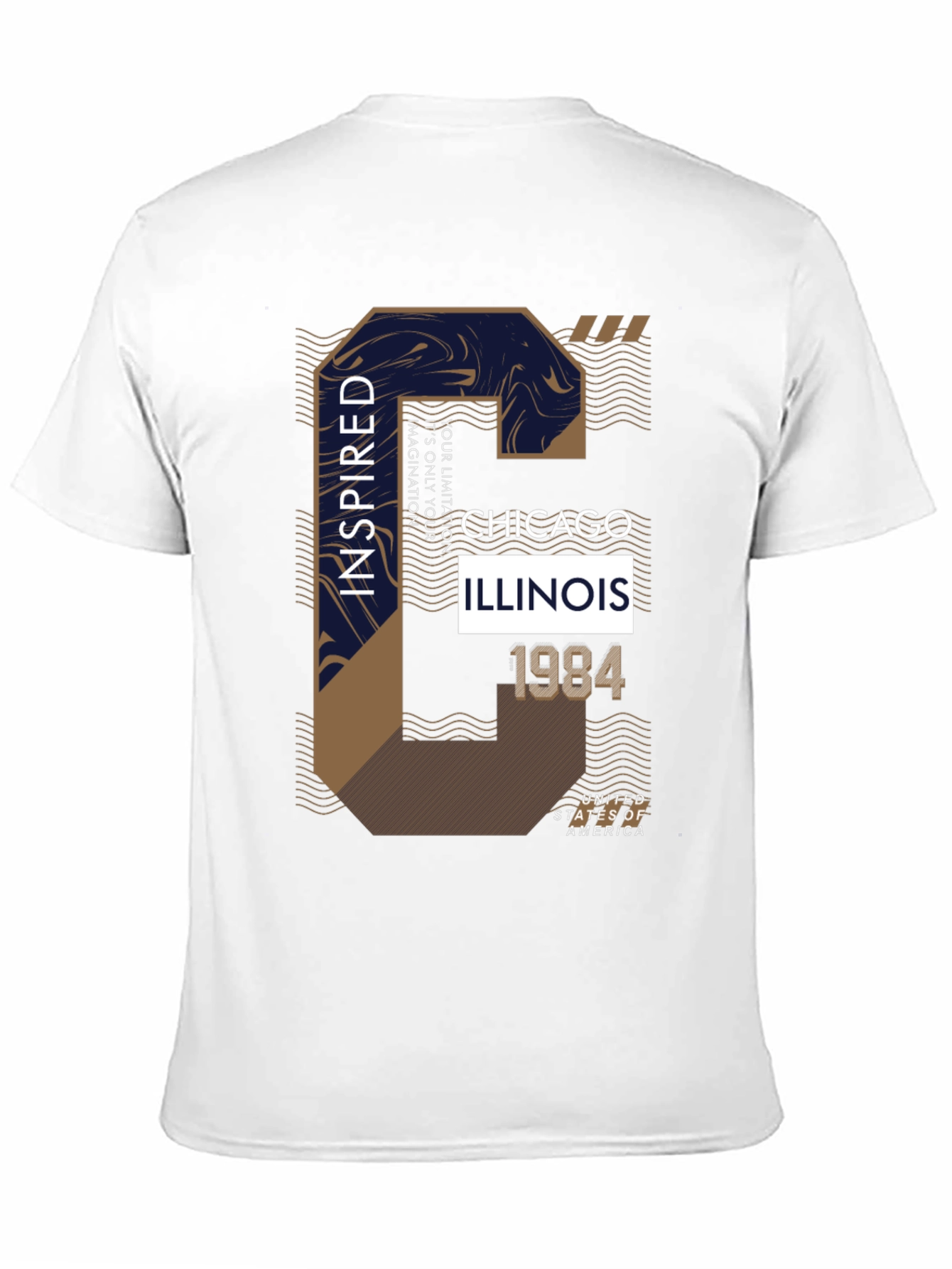Camiseta Negra con Diseño Chicago Inspired 1984