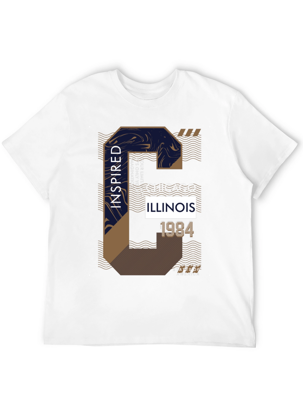 Camiseta Negra con Diseño Chicago Inspired 1984