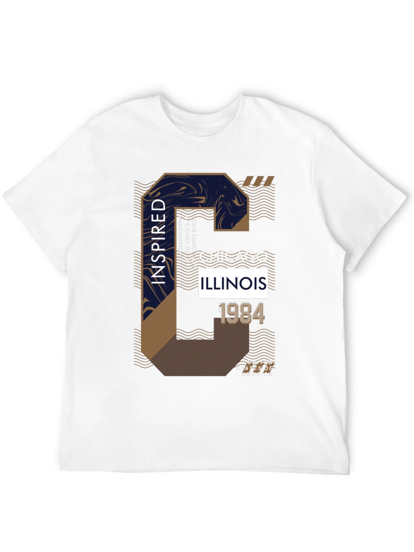 Camiseta Negra con Diseño Chicago Inspired 1984