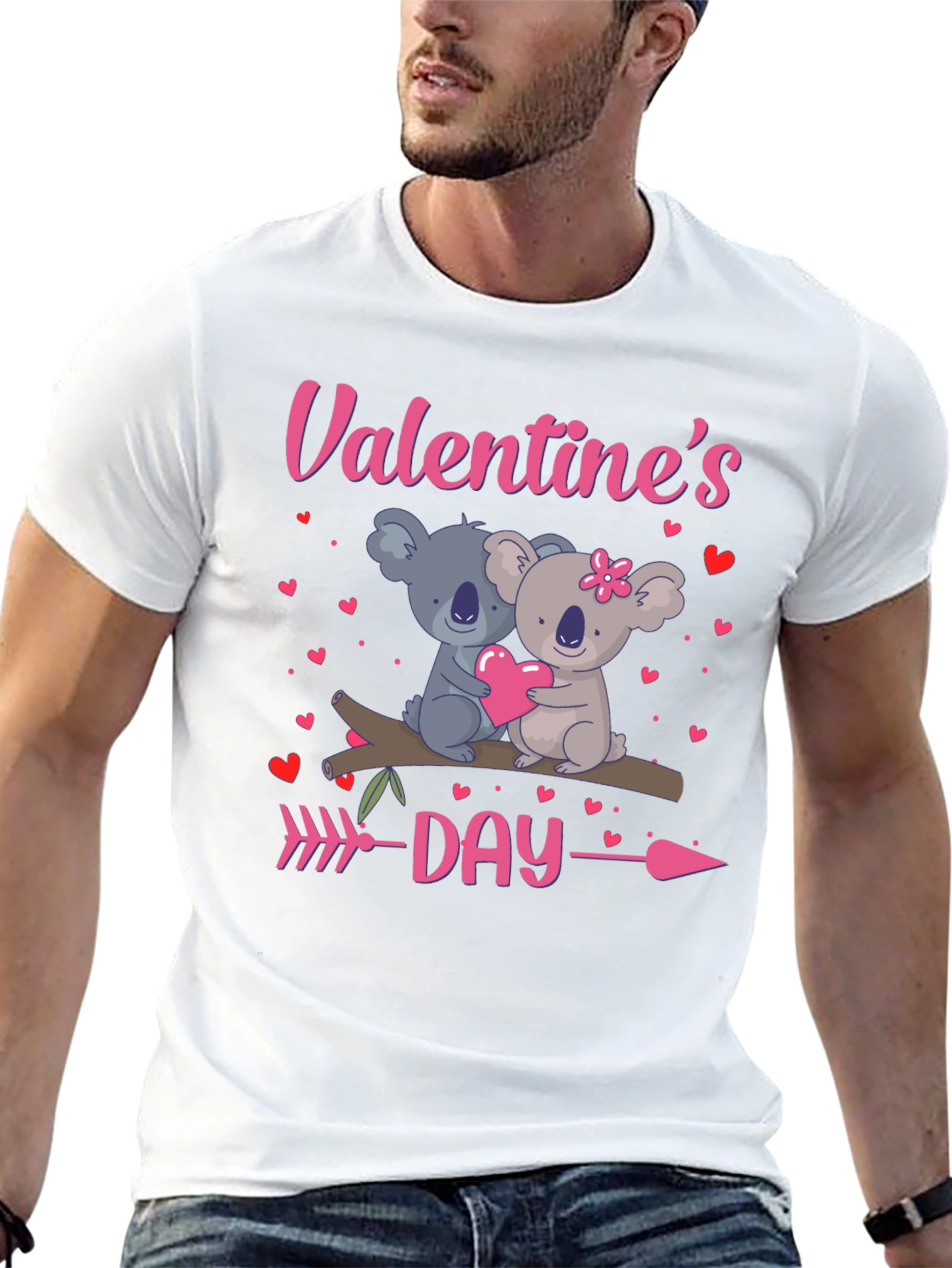 Camiseta Día de San Valentín con Koalas Enamorados