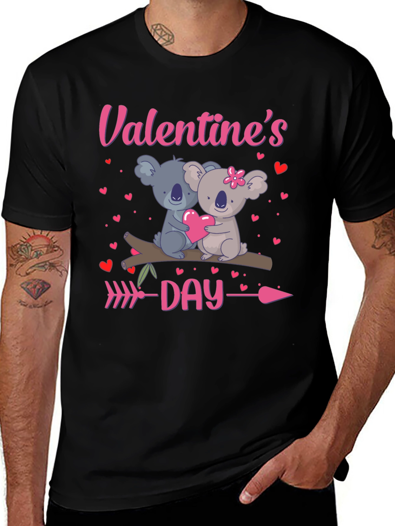 Camiseta Día de San Valentín con Koalas Enamorados