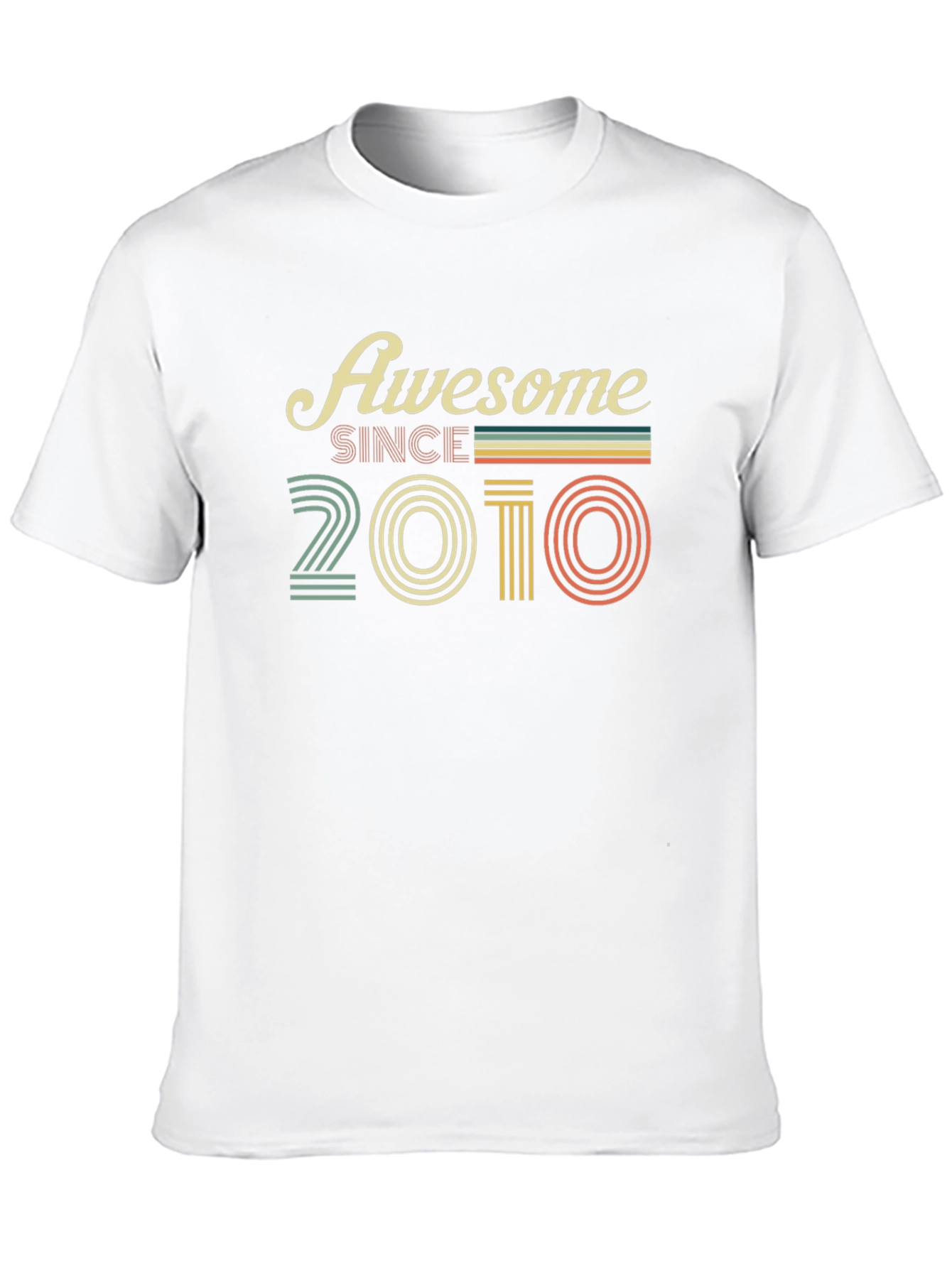 Camiseta Negra Awesome Since 2010