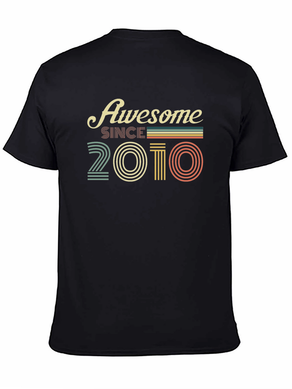 Camiseta Negra Awesome Since 2010