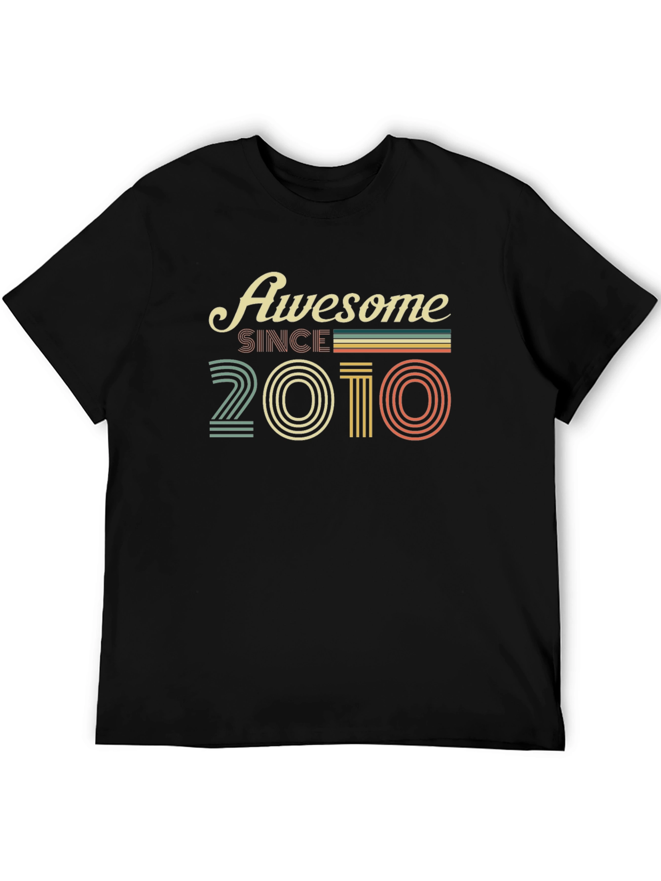 Camiseta Negra Awesome Since 2010