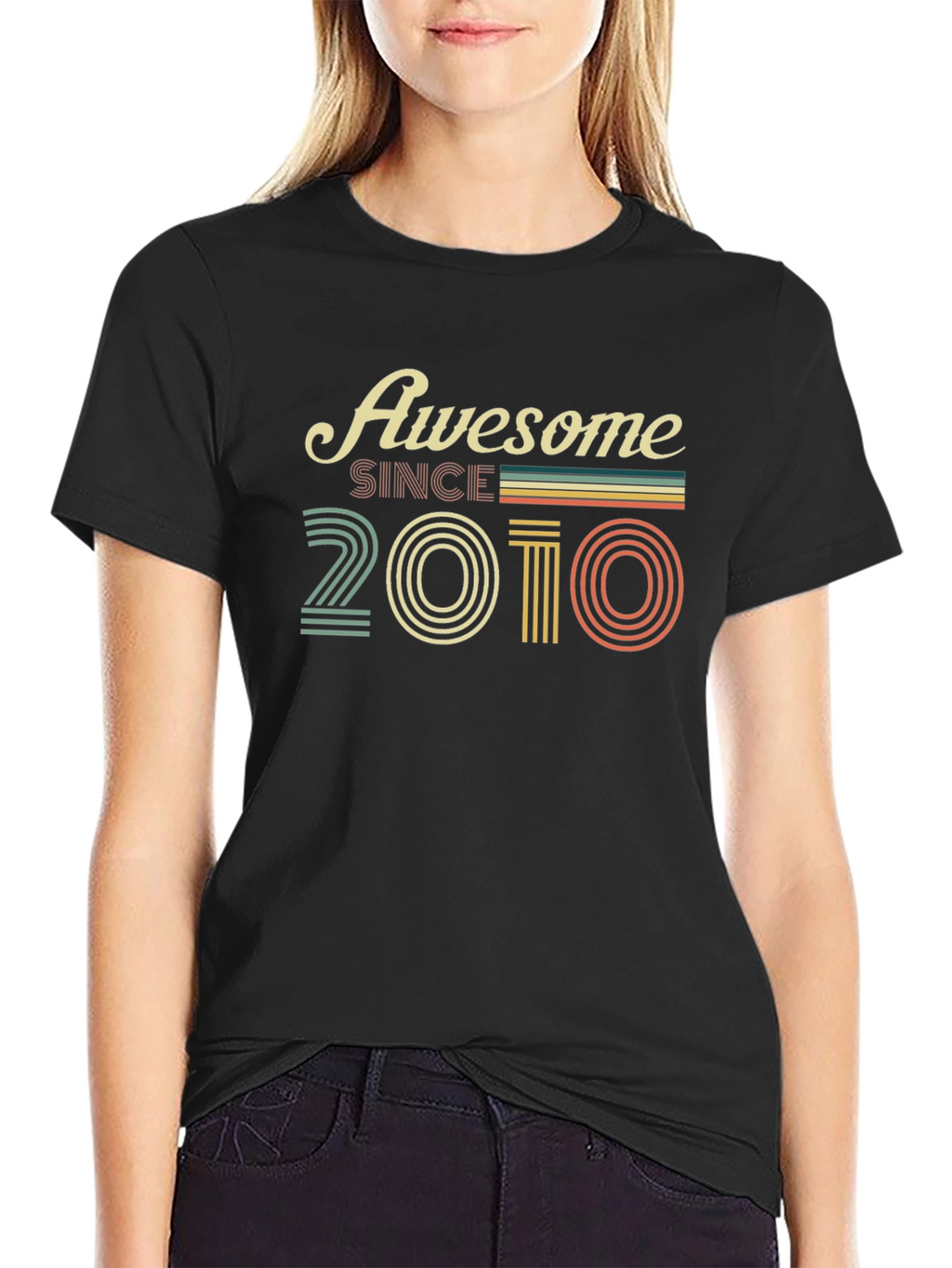 Camiseta Negra Awesome Since 2010