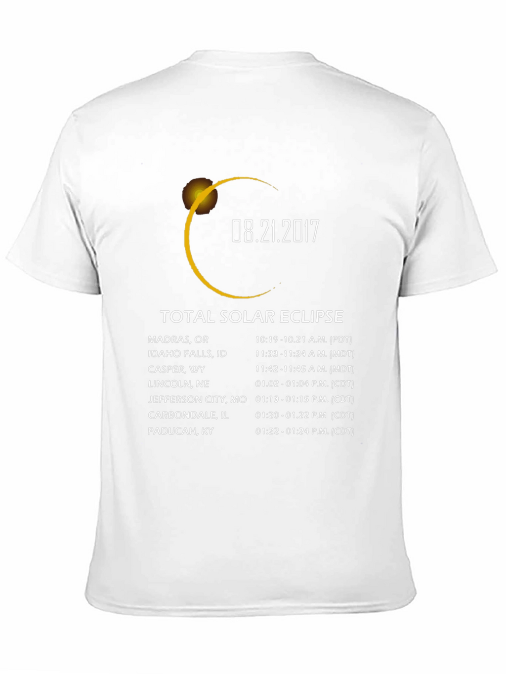 Camiseta Eclipse Solar Total 08.21.2017