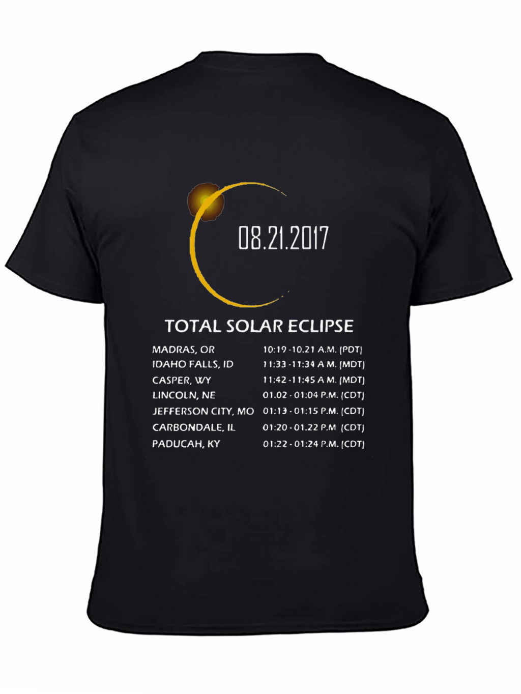 Camiseta Eclipse Solar Total 08.21.2017