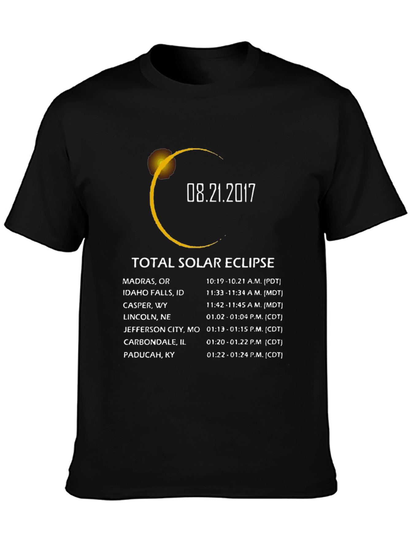 Camiseta Eclipse Solar Total 08.21.2017