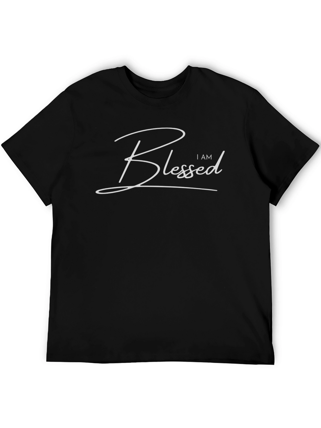 Camiseta Negra con Diseño Blessed